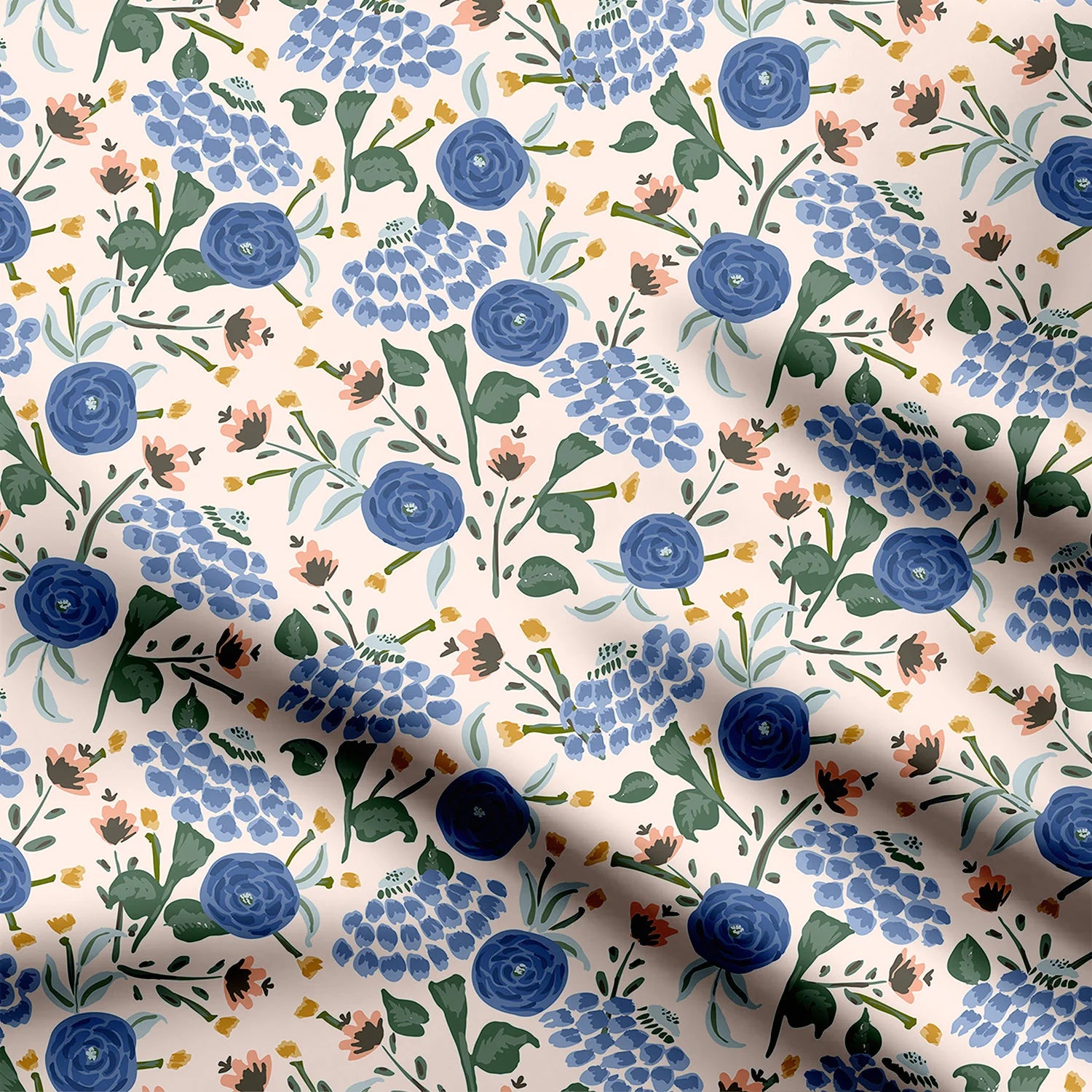 रेट्रो जादू प्रिंट फैब्रिक