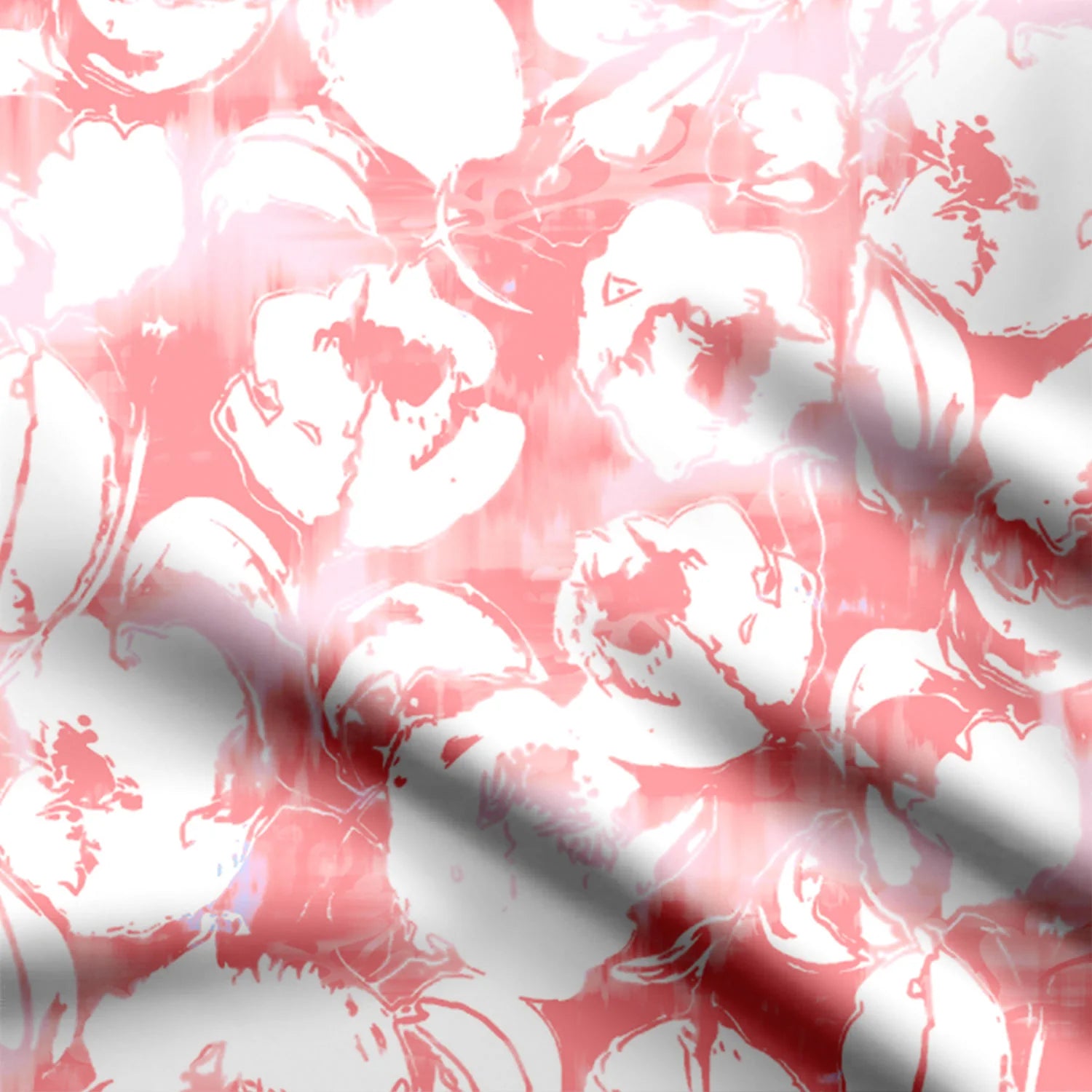 सैल्मन अपस्ट्रीम प्रिंट फ़ैब्रिक