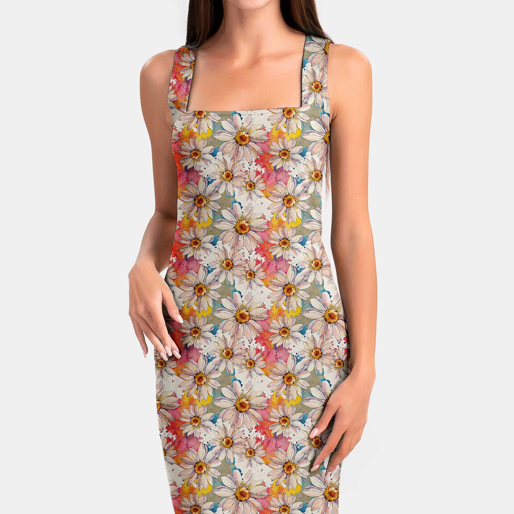 Water colour flower Print Fabric