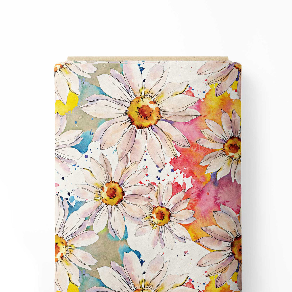 Water colour flower Print Fabric