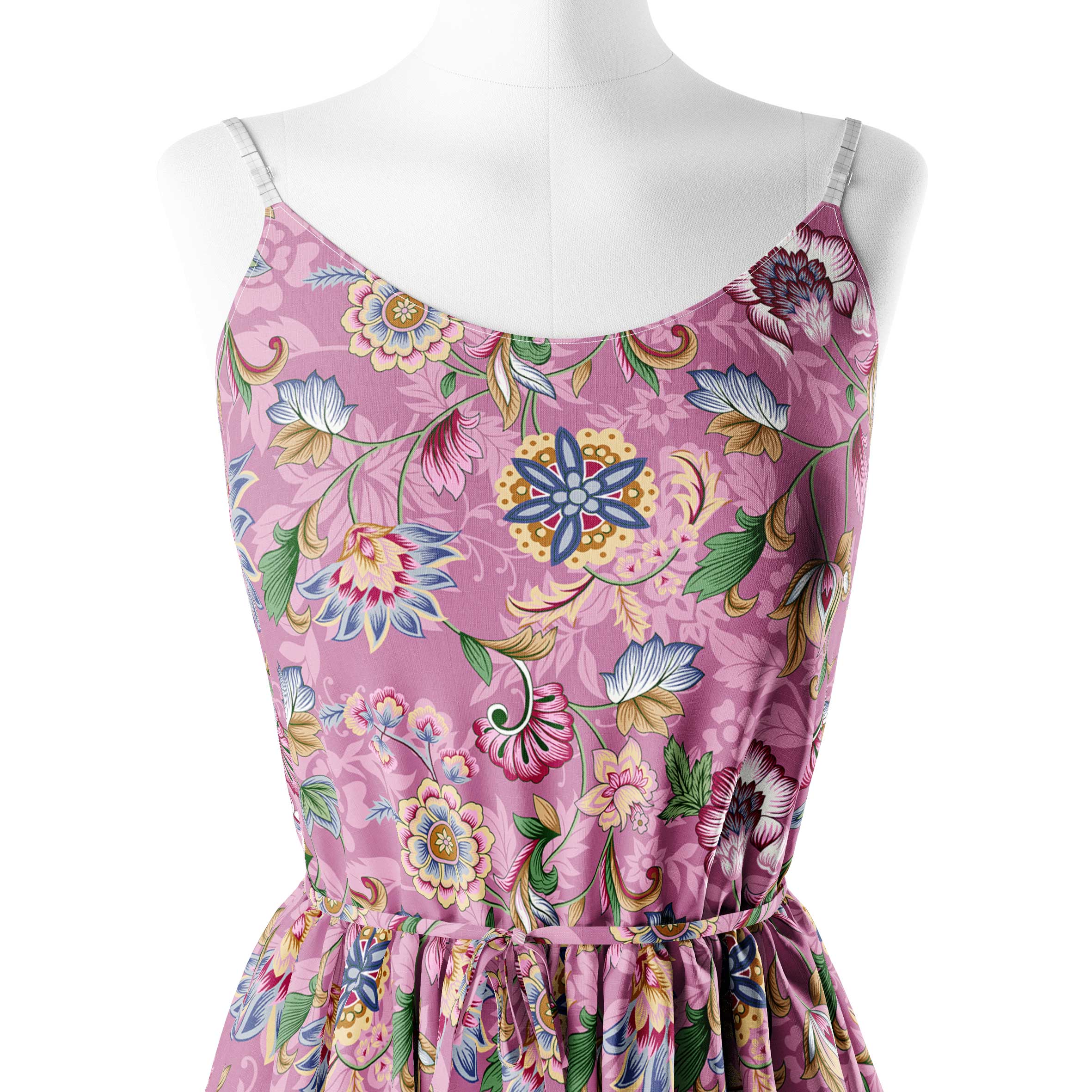 Valentine Heart Golds Print Fabric