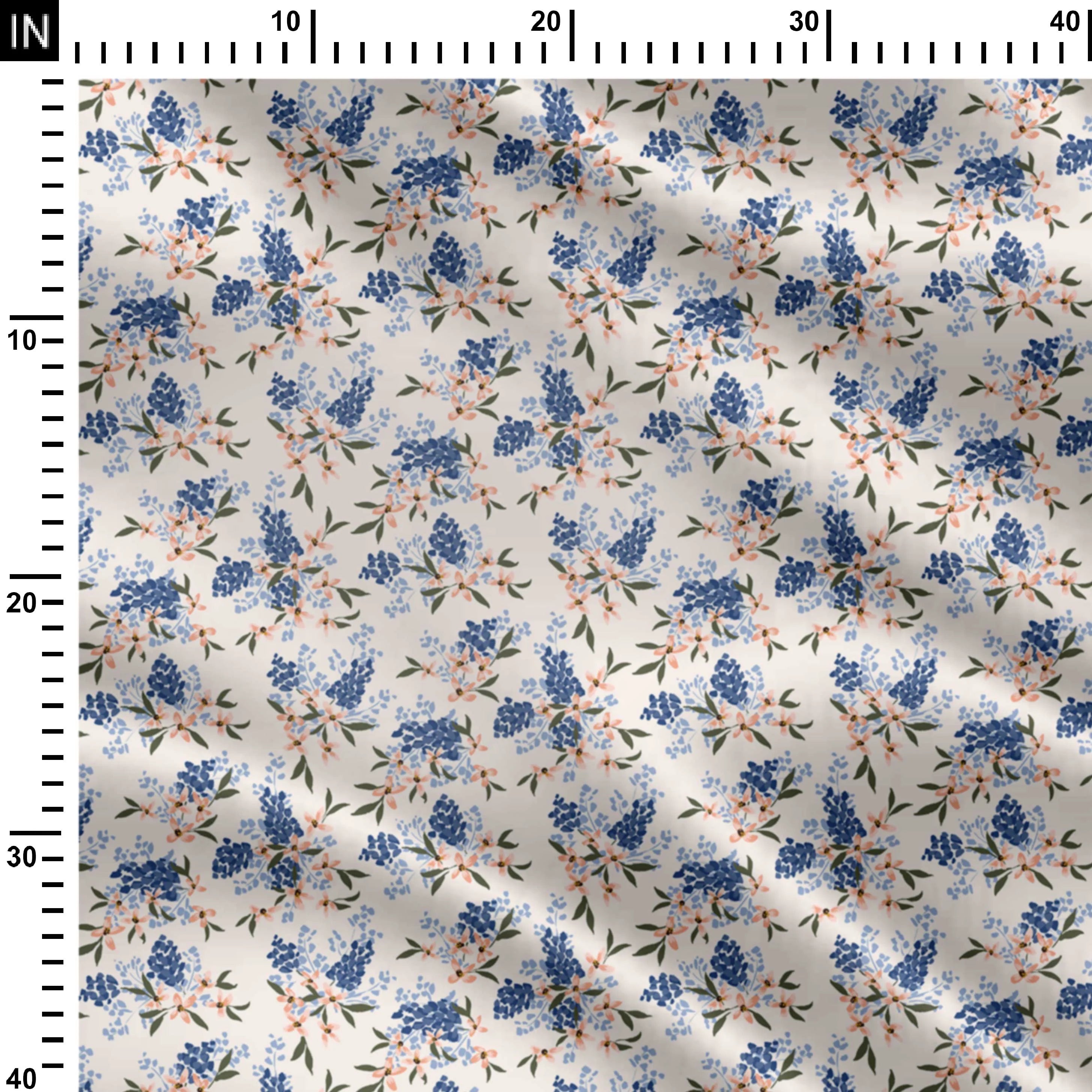 Flourishing floral bouquet 07 Print Fabric