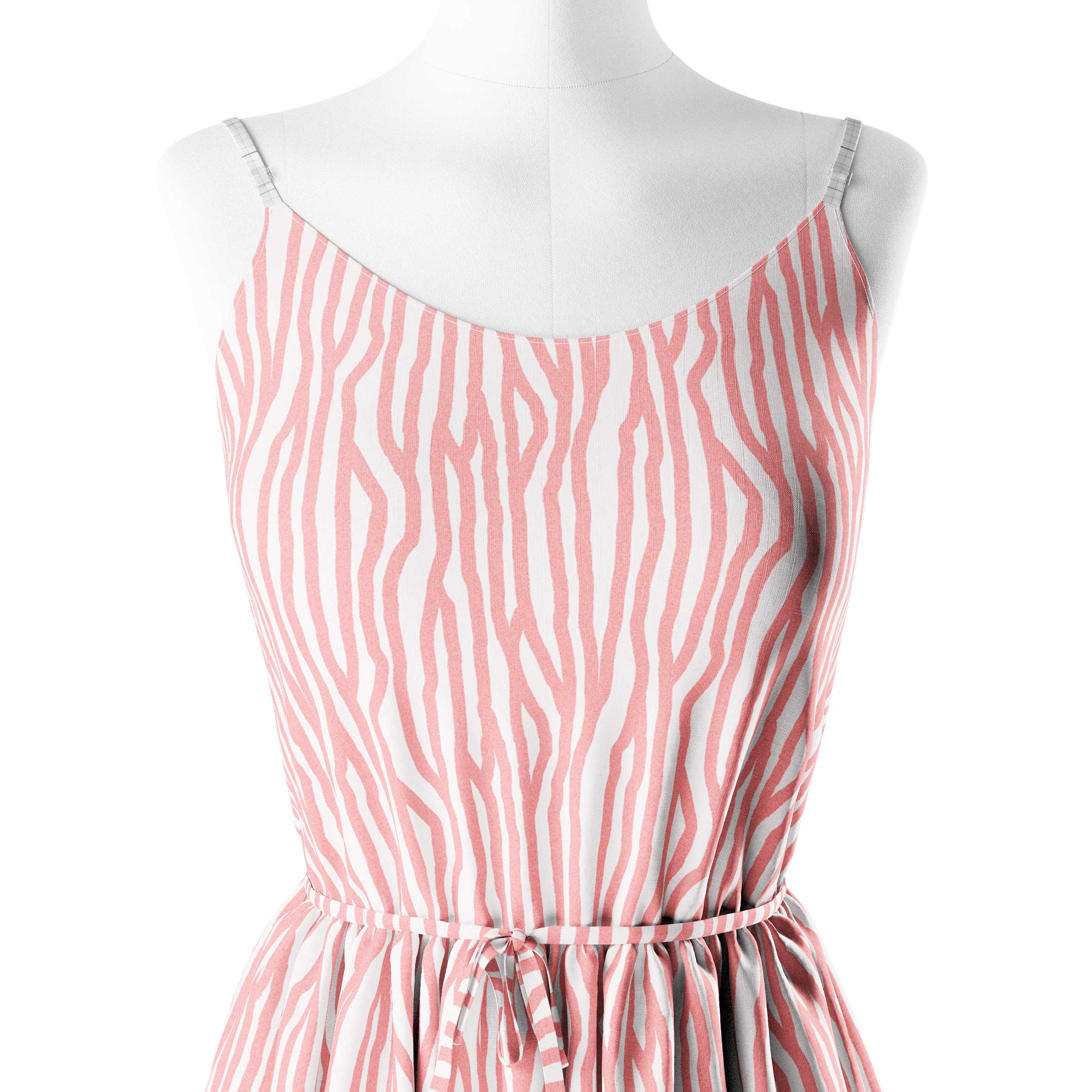 Random ridges peach lines Print Fabric