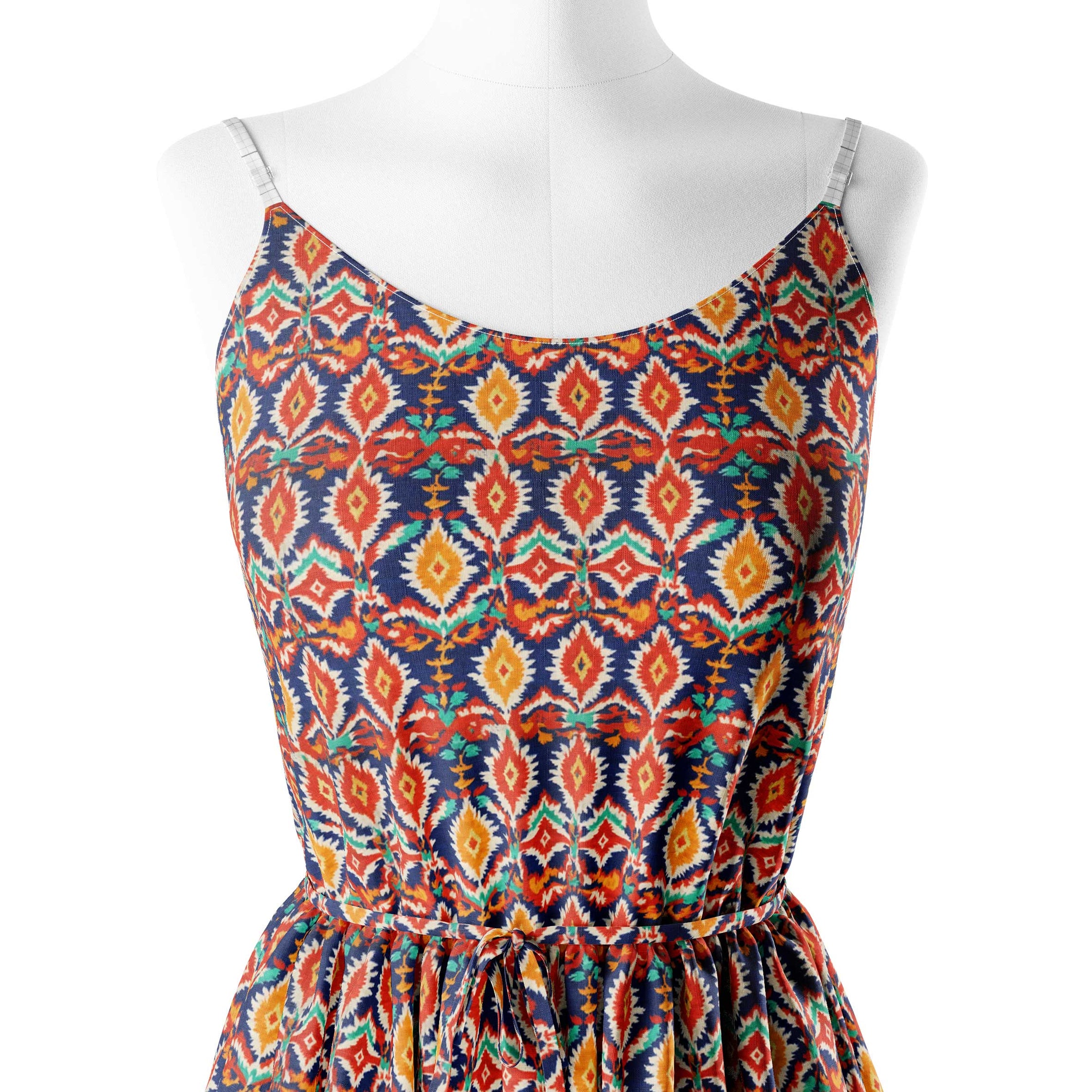 Pawer of Ikat Pattern Print Fabric