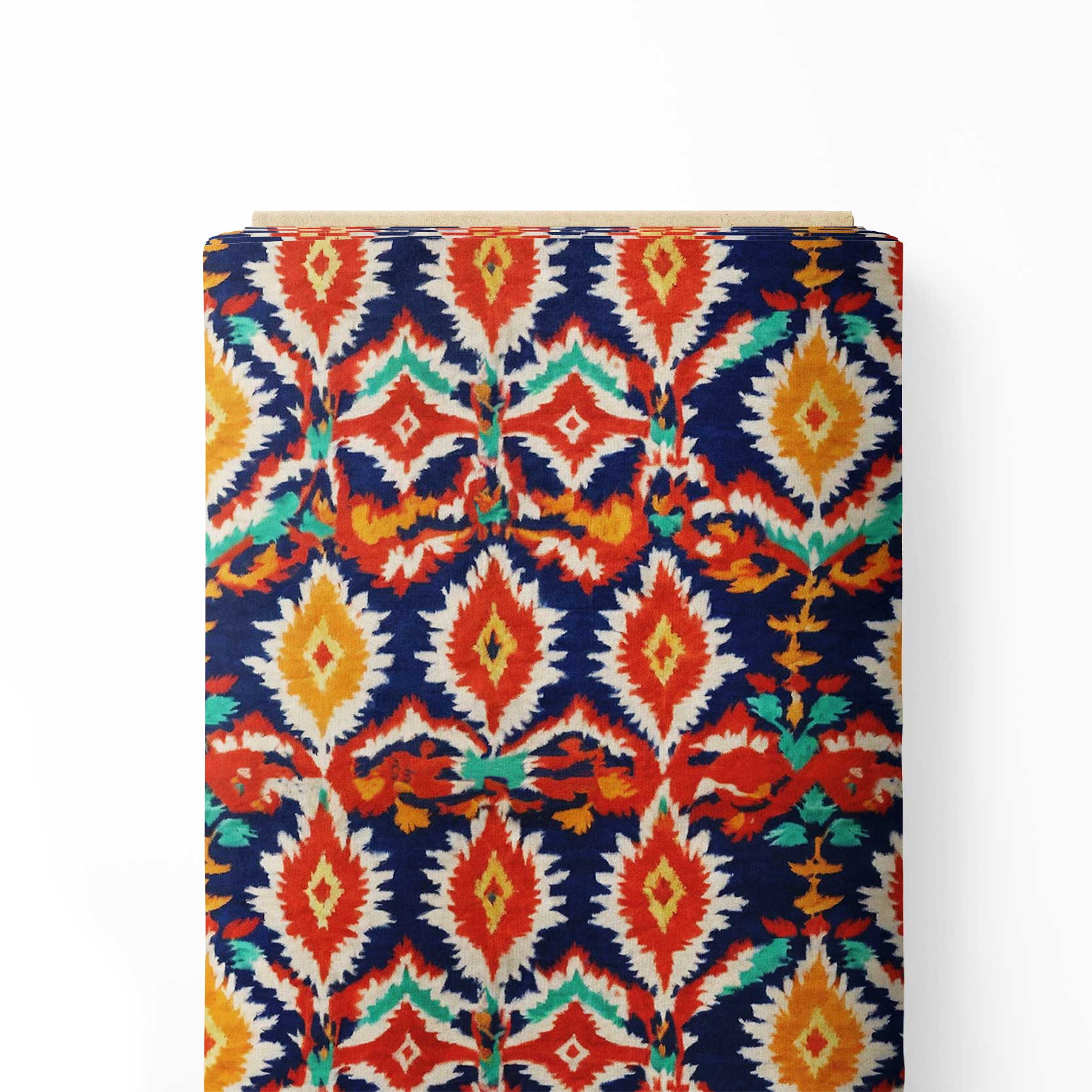 Pawer of Ikat Pattern Print Fabric