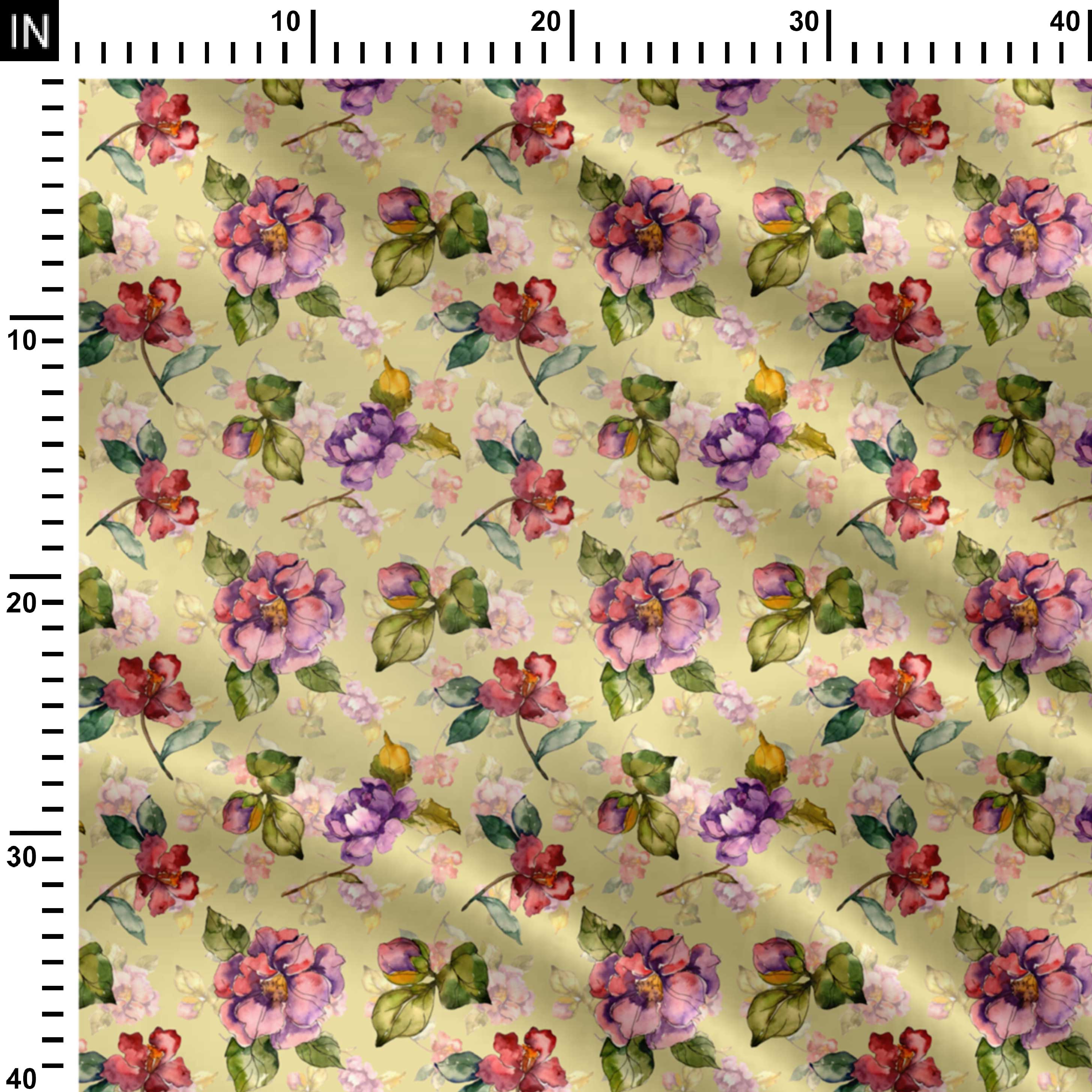 समर रिज़ॉर्ट फियोरी प्रिंट फ़ैब्रिक