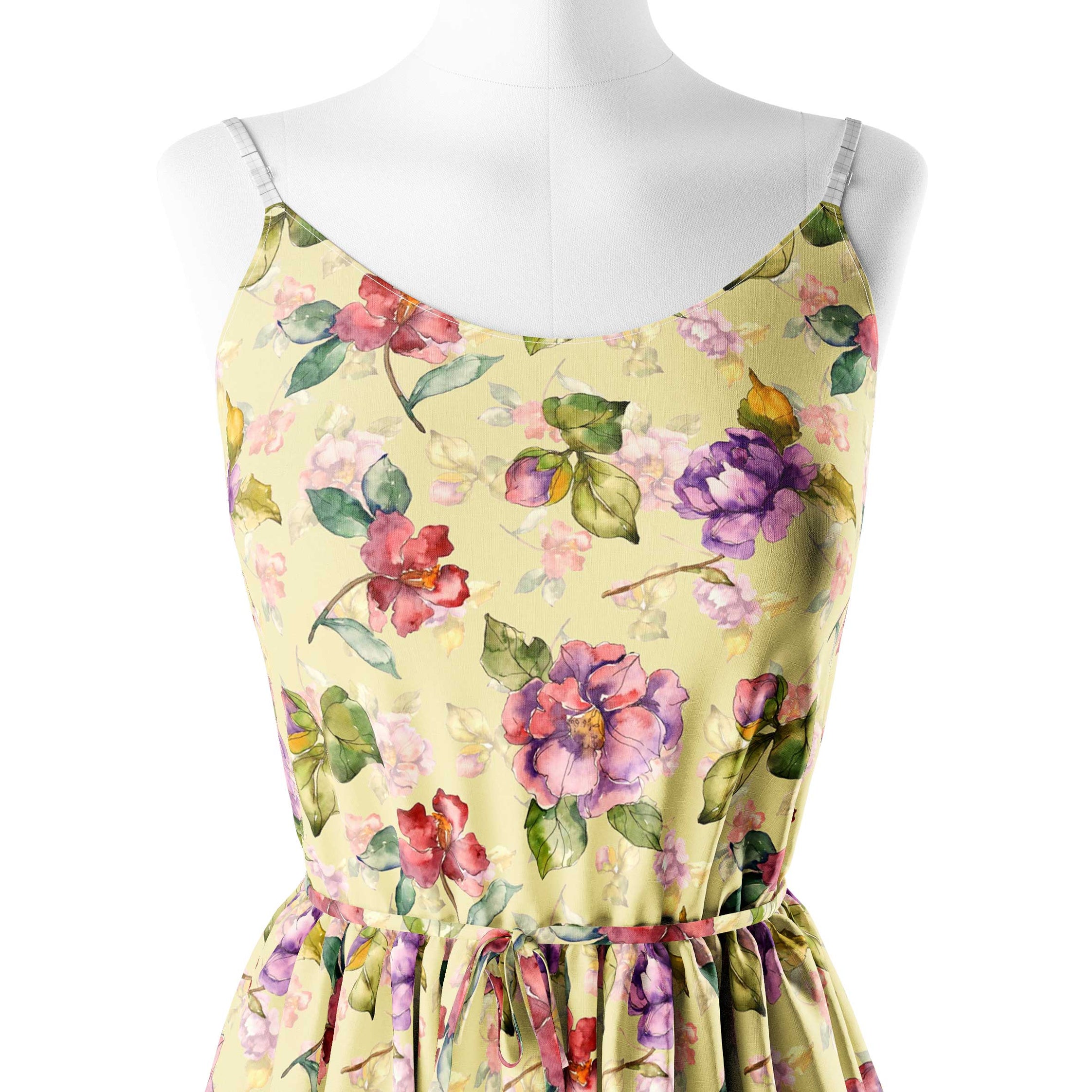 समर रिज़ॉर्ट फियोरी प्रिंट फ़ैब्रिक