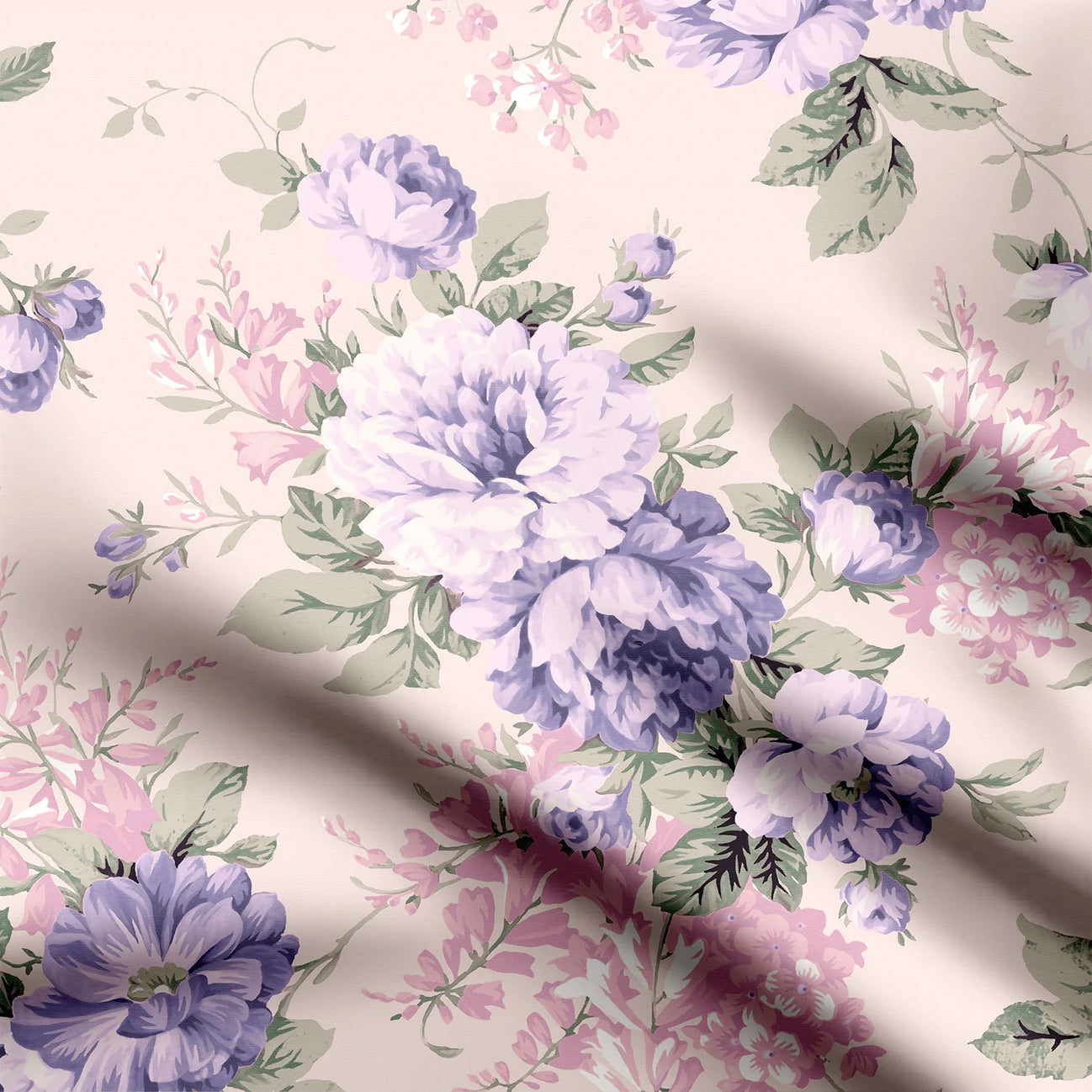 Grape Illusion Print Fabric