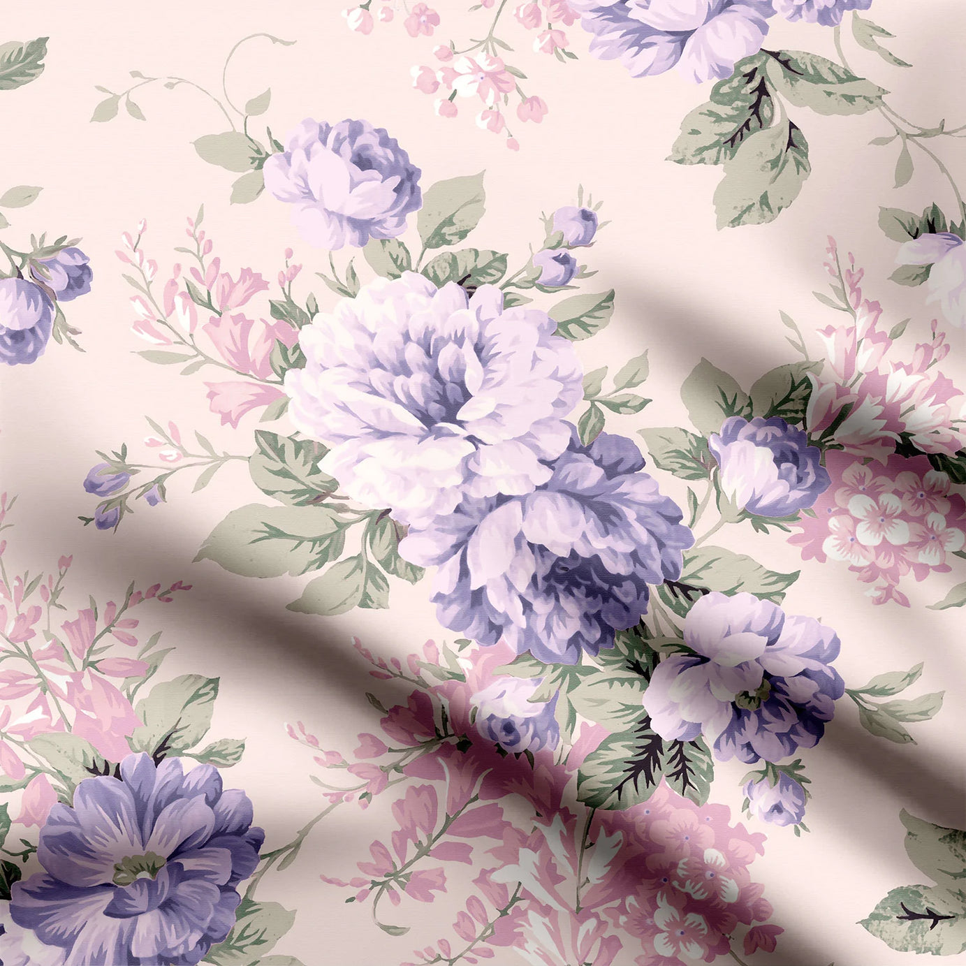 Grape Illusion Print Fabric