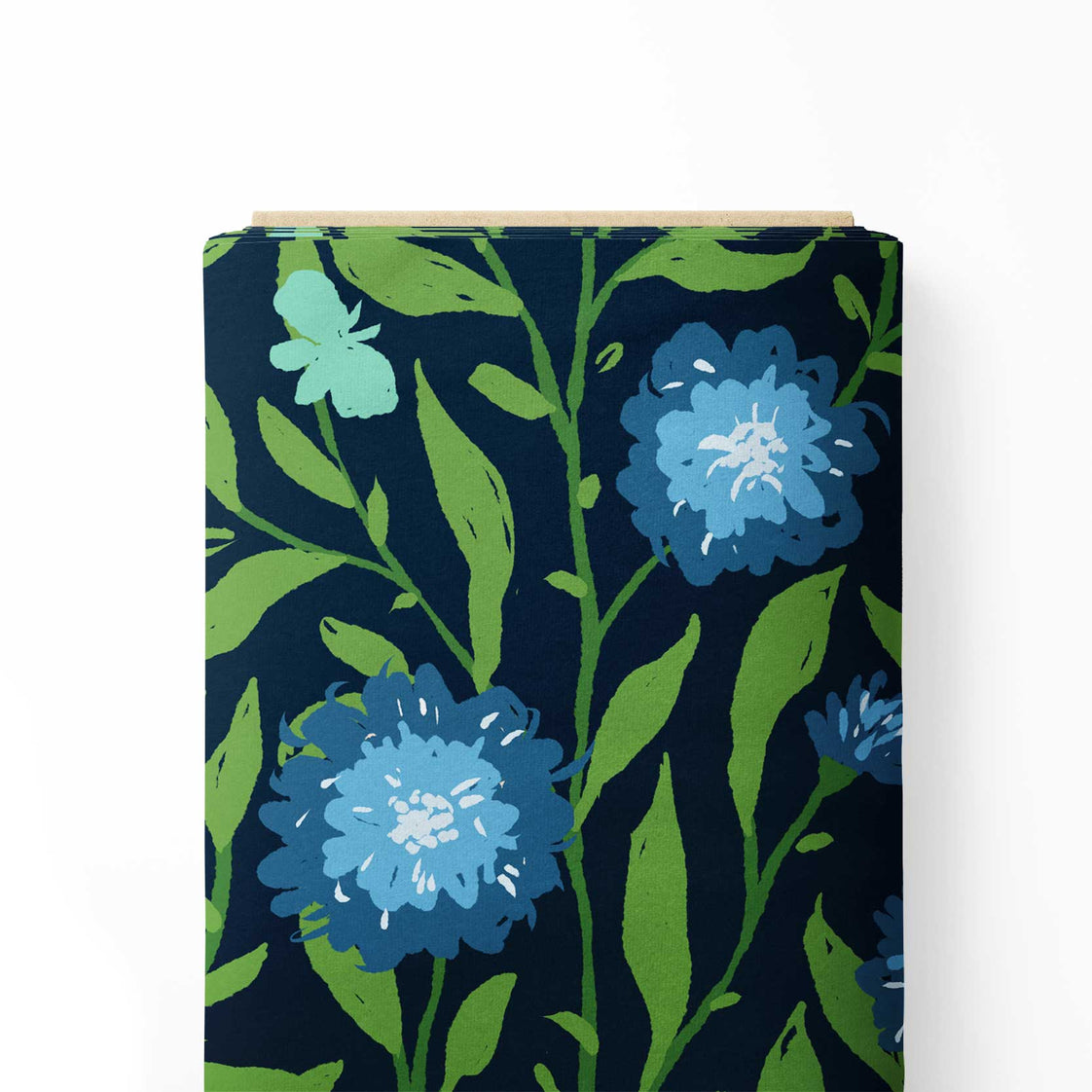 Trailing Blues Print Fabric