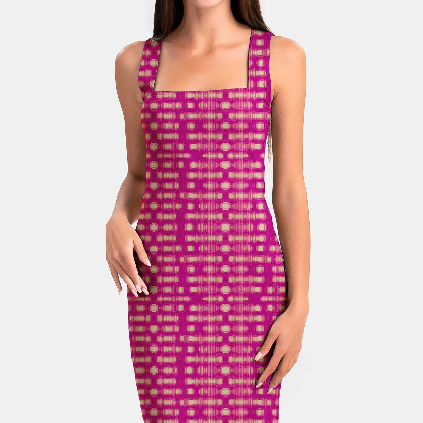 Pink Dilution Print Fabric