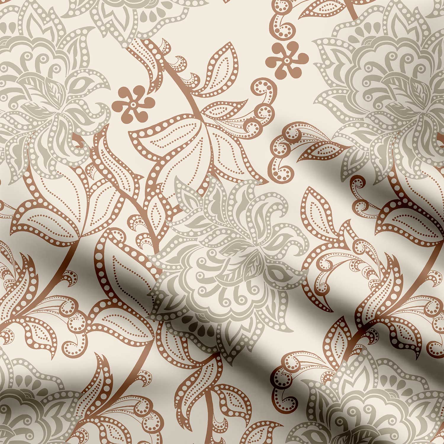 painterly summer Print Fabric