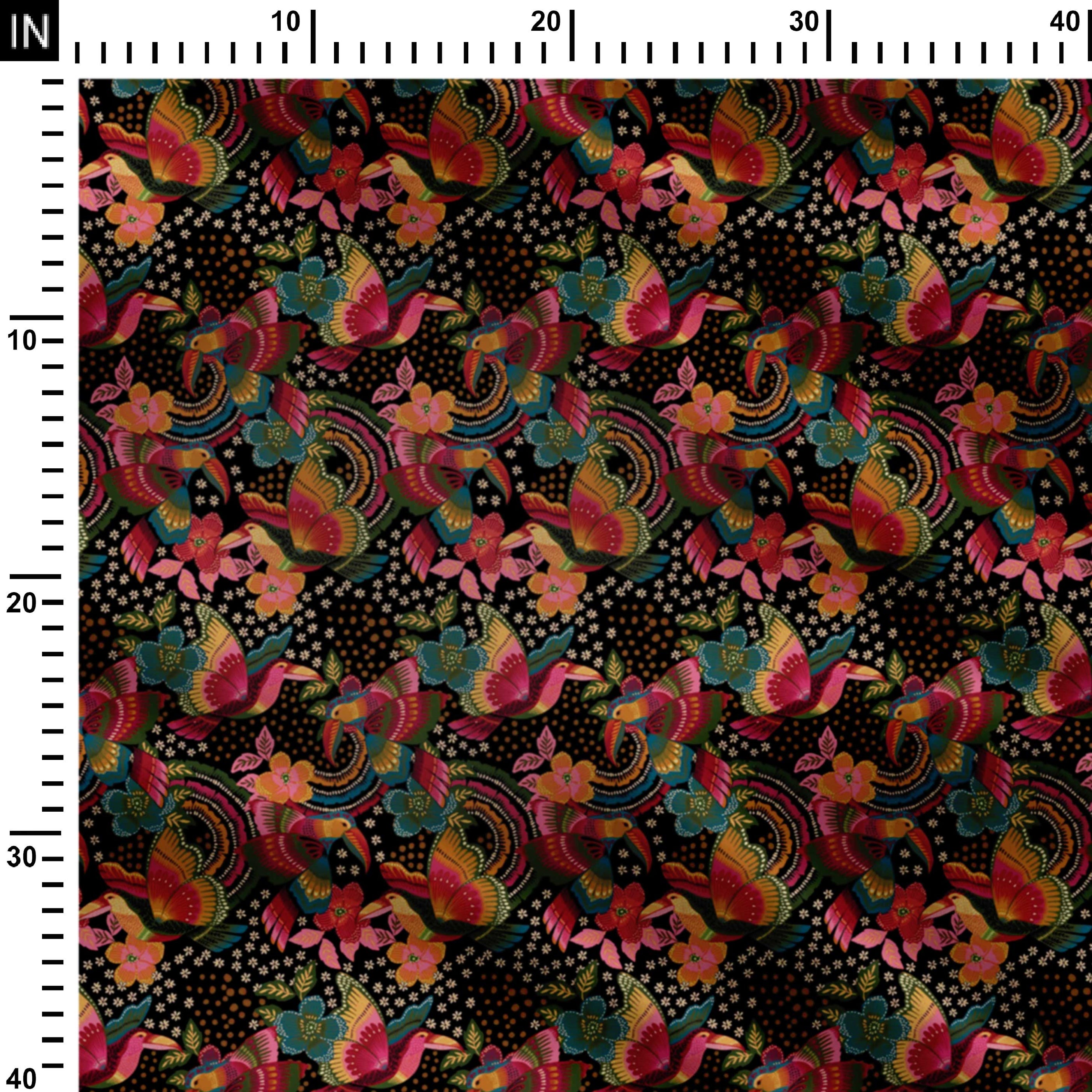 Toucans World Print Fabric
