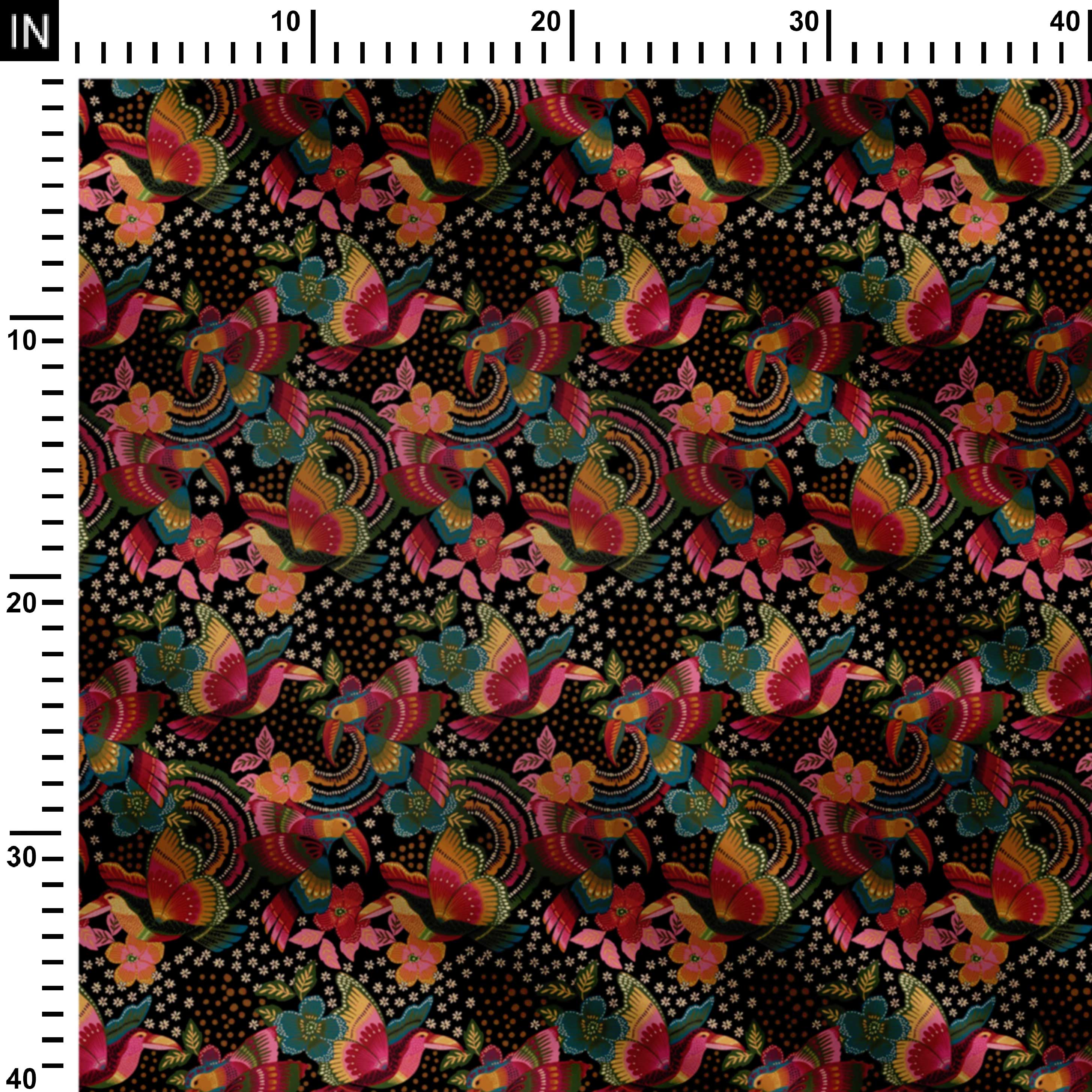 Toucans World Print Fabric