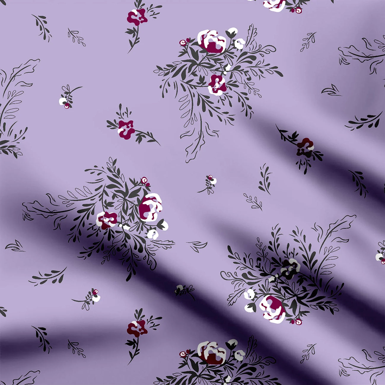 Purple Paradise Print Fabric