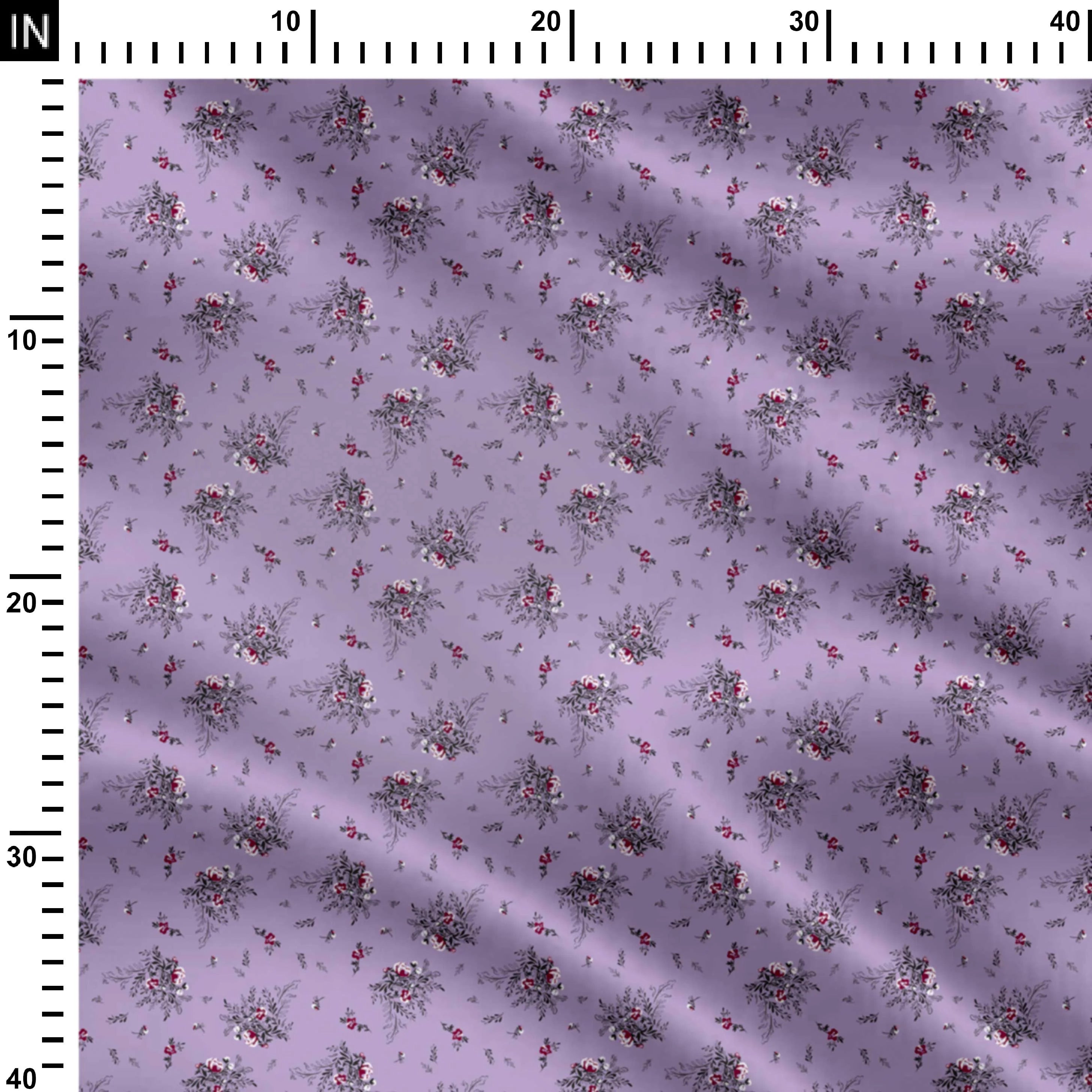 Purple Paradise Print Fabric