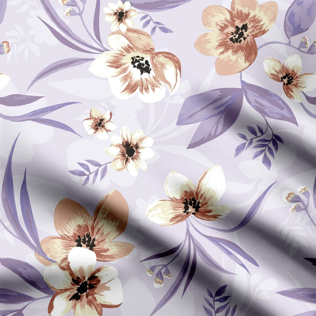 Violet Vibes Print Fabric