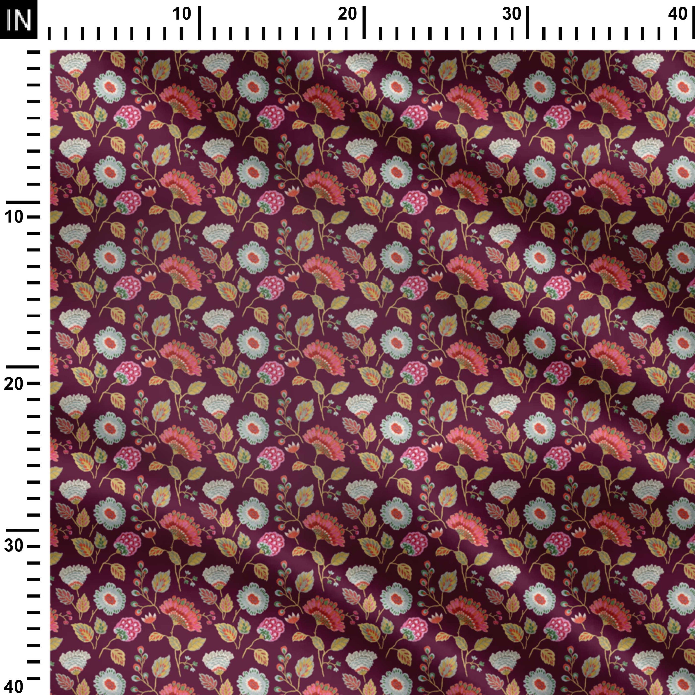 Violet Adroit Print Fabric