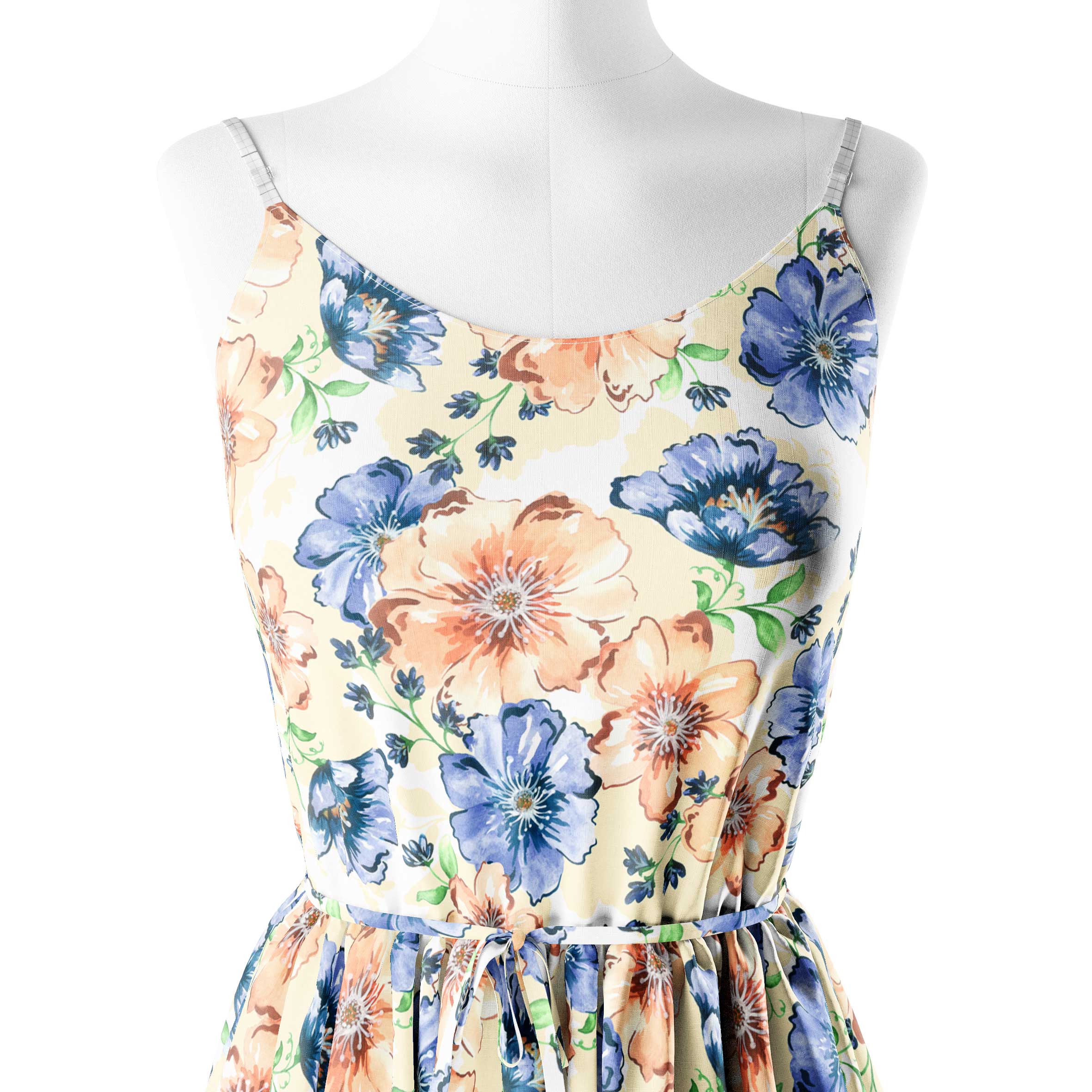 Floral Bunches Print Fabric