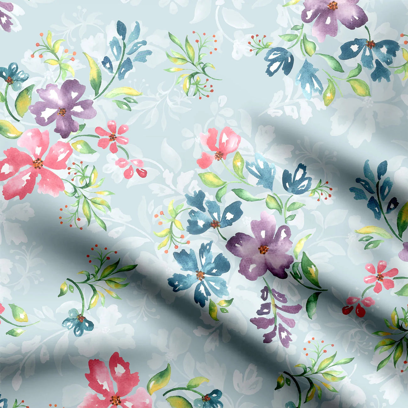 Summer Floral Print Fabric