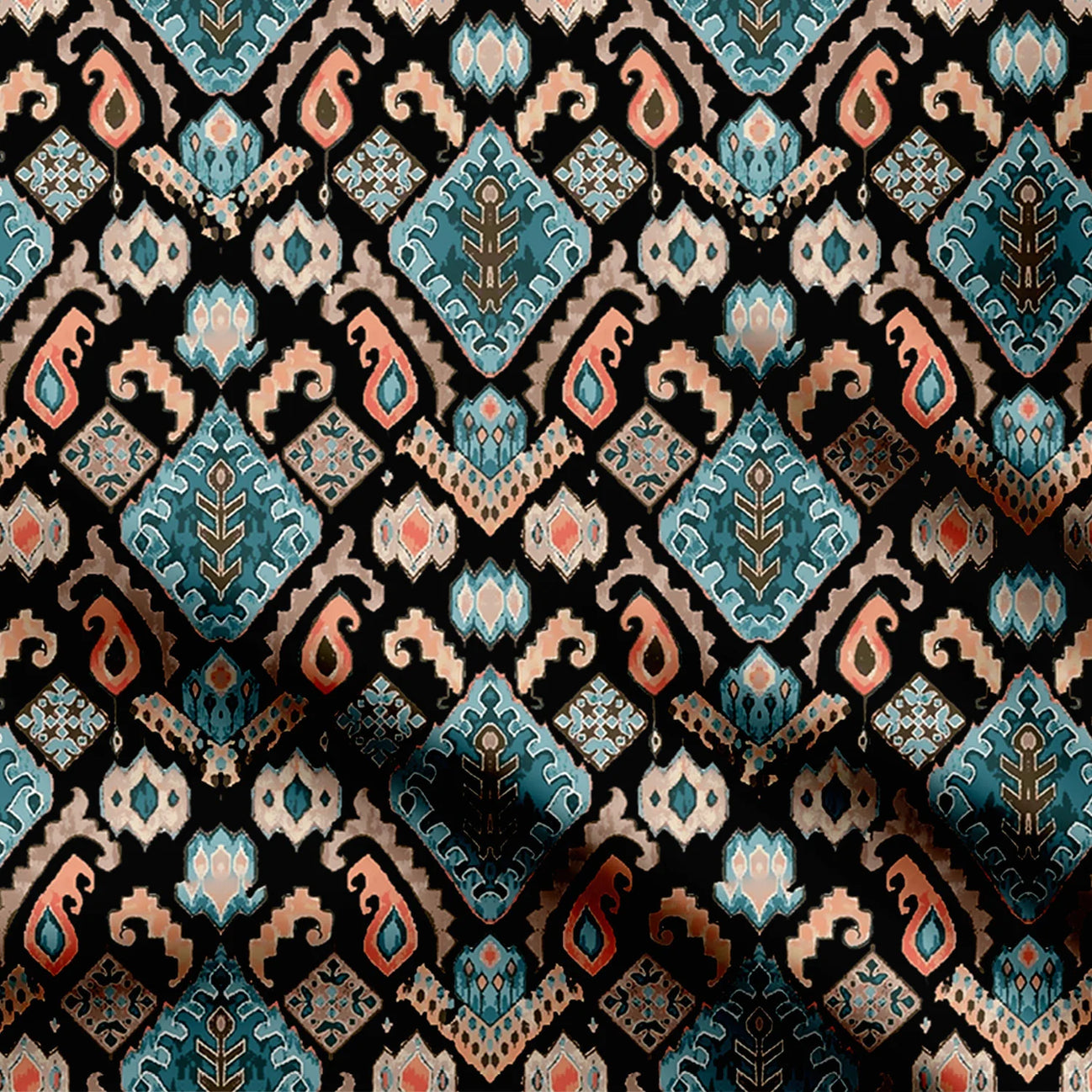 Ikat Pattern Print Fabric