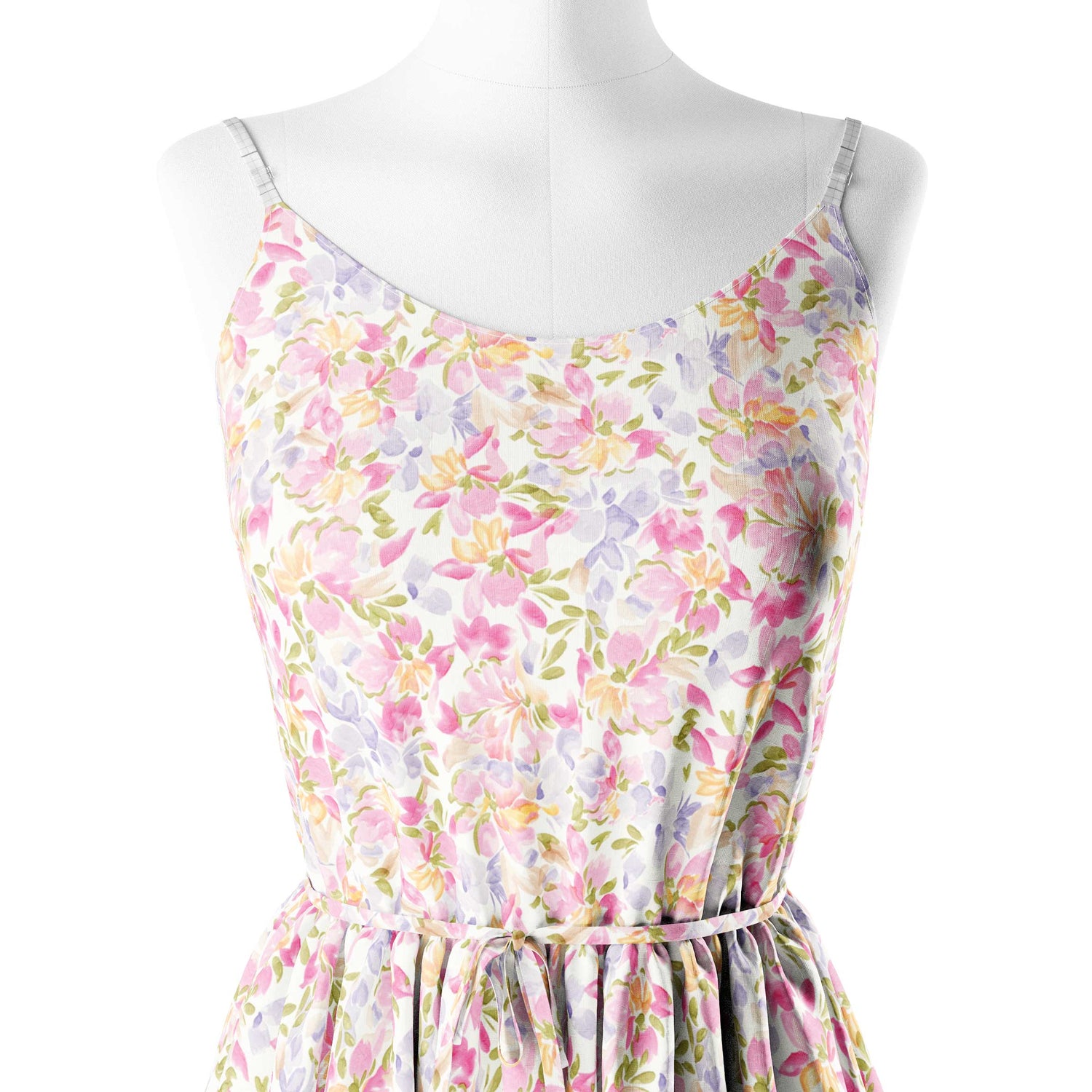 Water colour effect floral allover Print Fabric