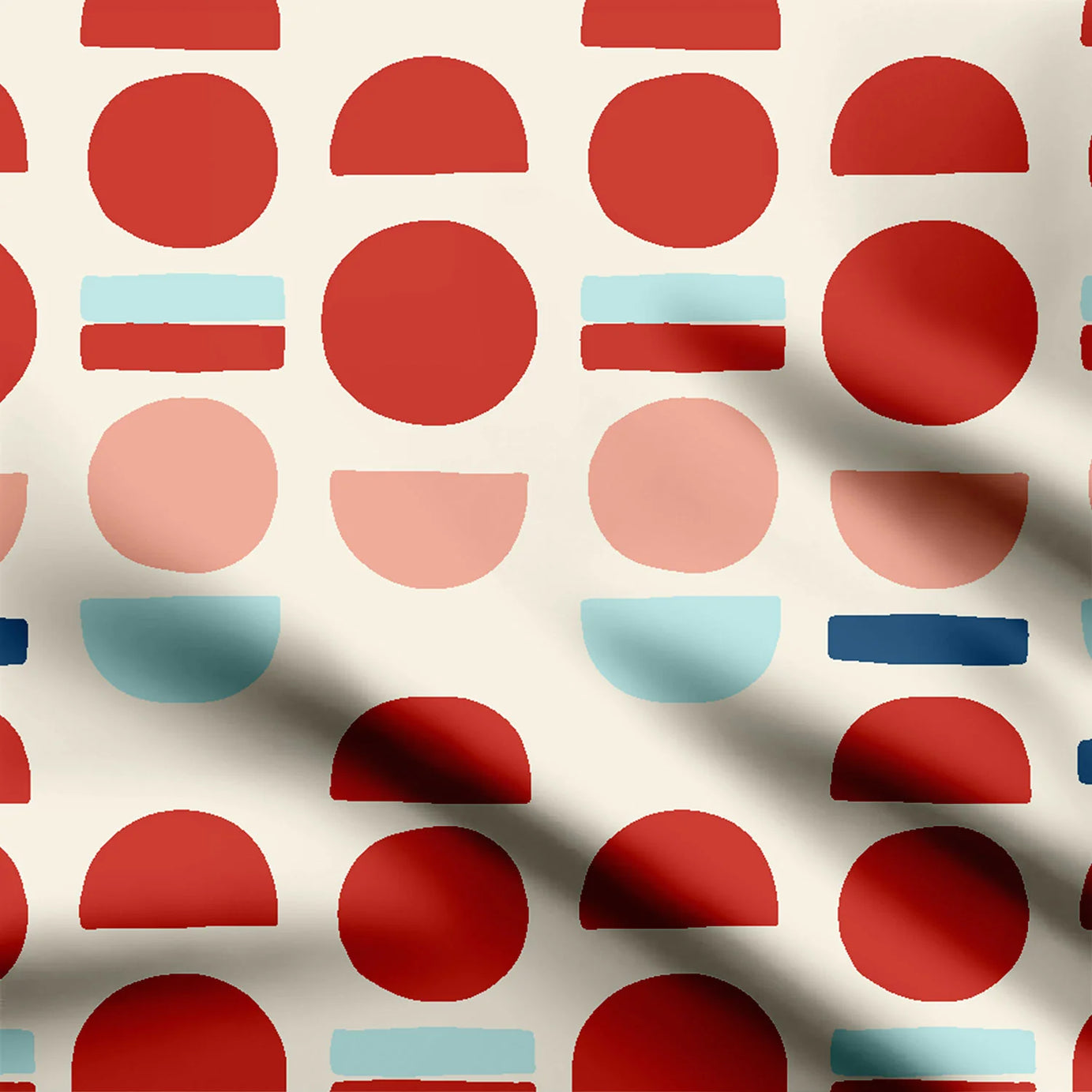 Dots and dashes Pattern color 2 Print Fabric