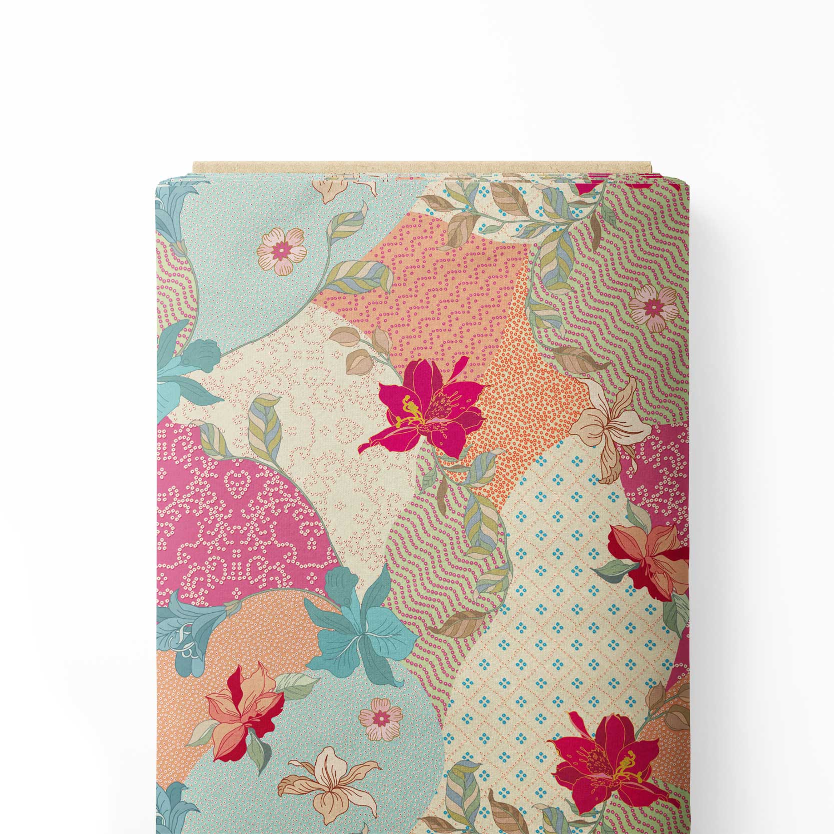 गर्मियों अमूर्त फूल प्रिंट प्रिंट कपड़ा