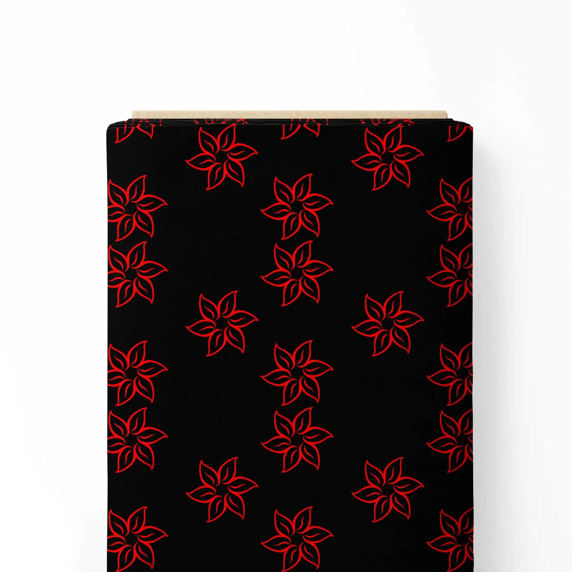 Zig Zag Floral Print Fabric