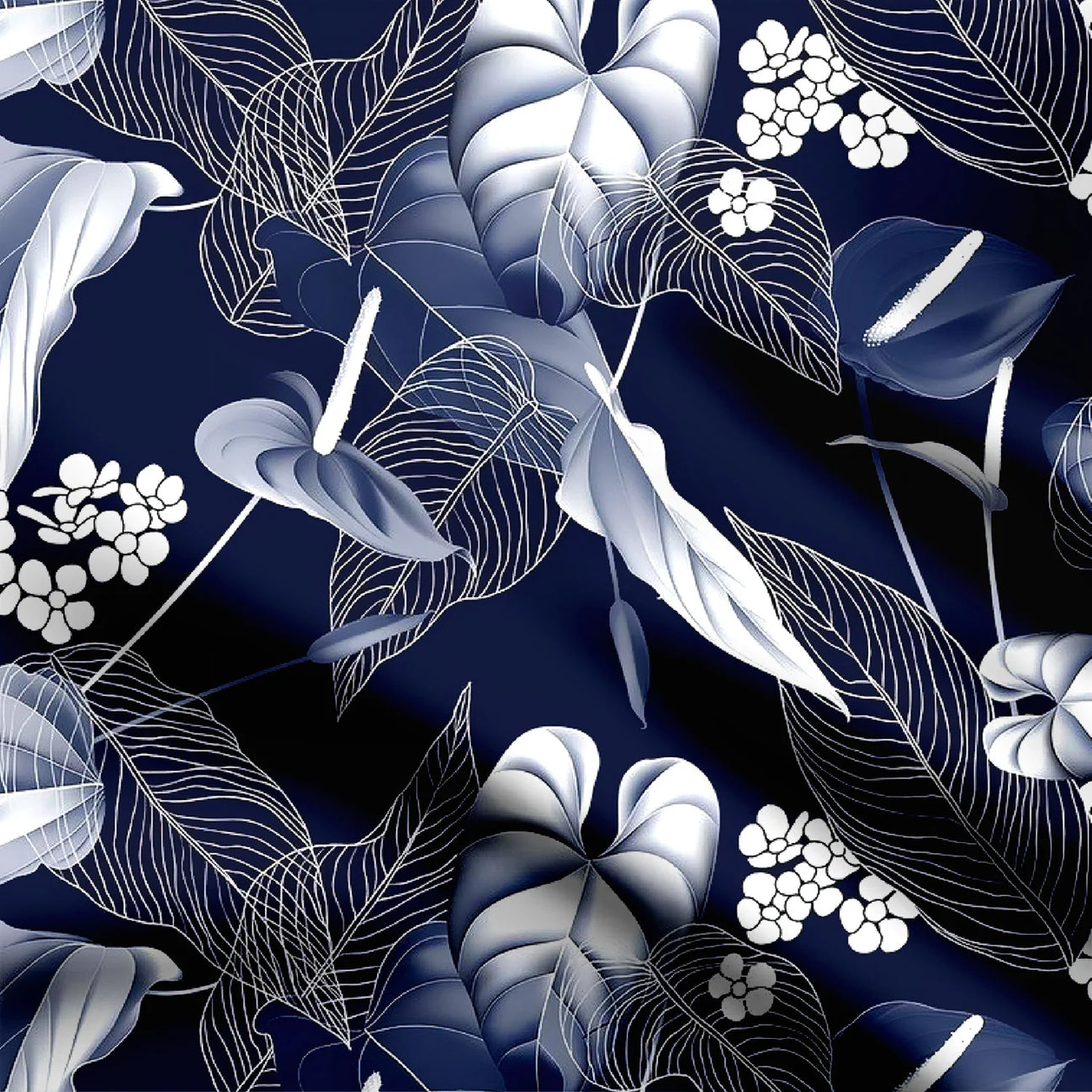 leaf pattern Print Fabric