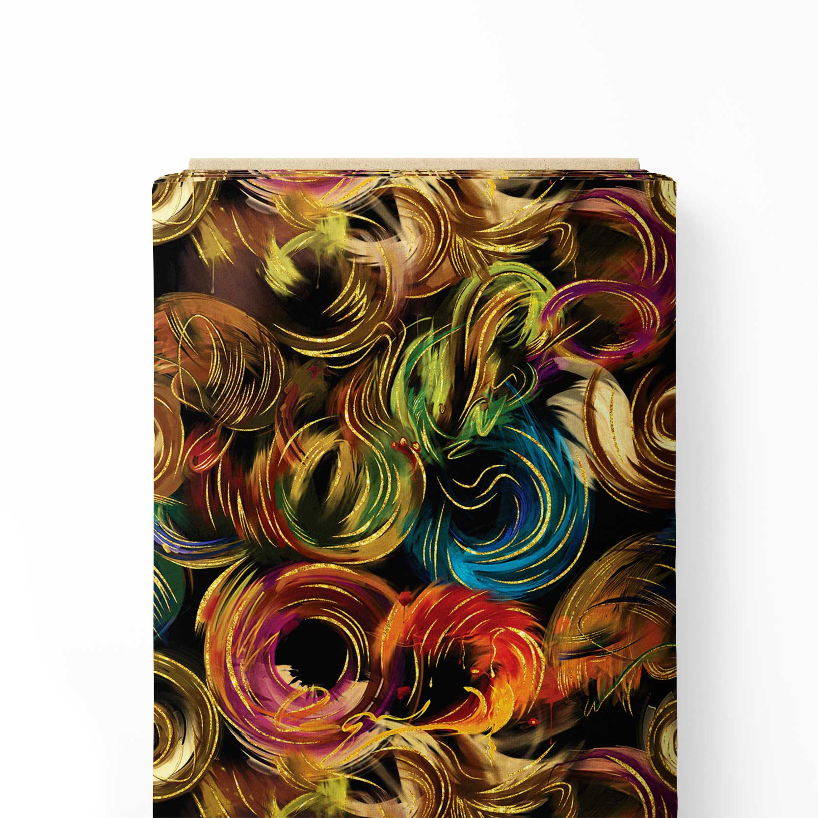 abstract Pattern Print Fabric