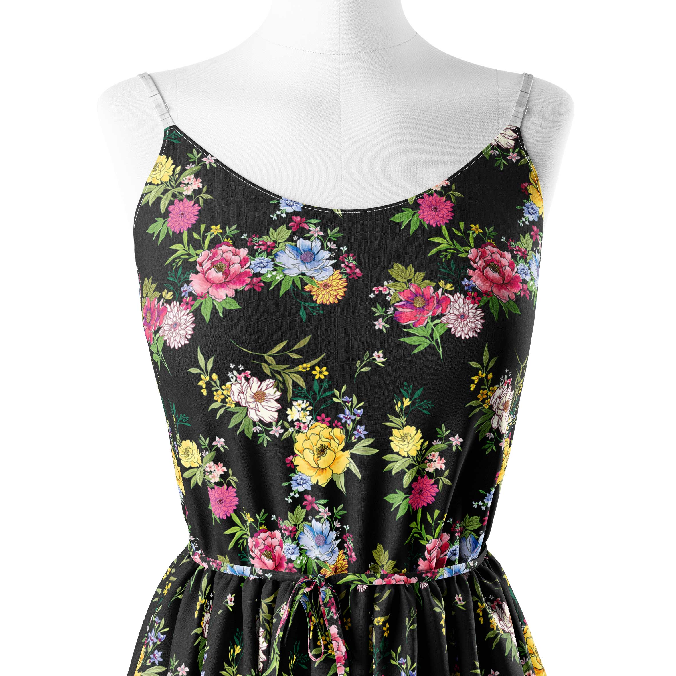 colours off flowers Print Fabric