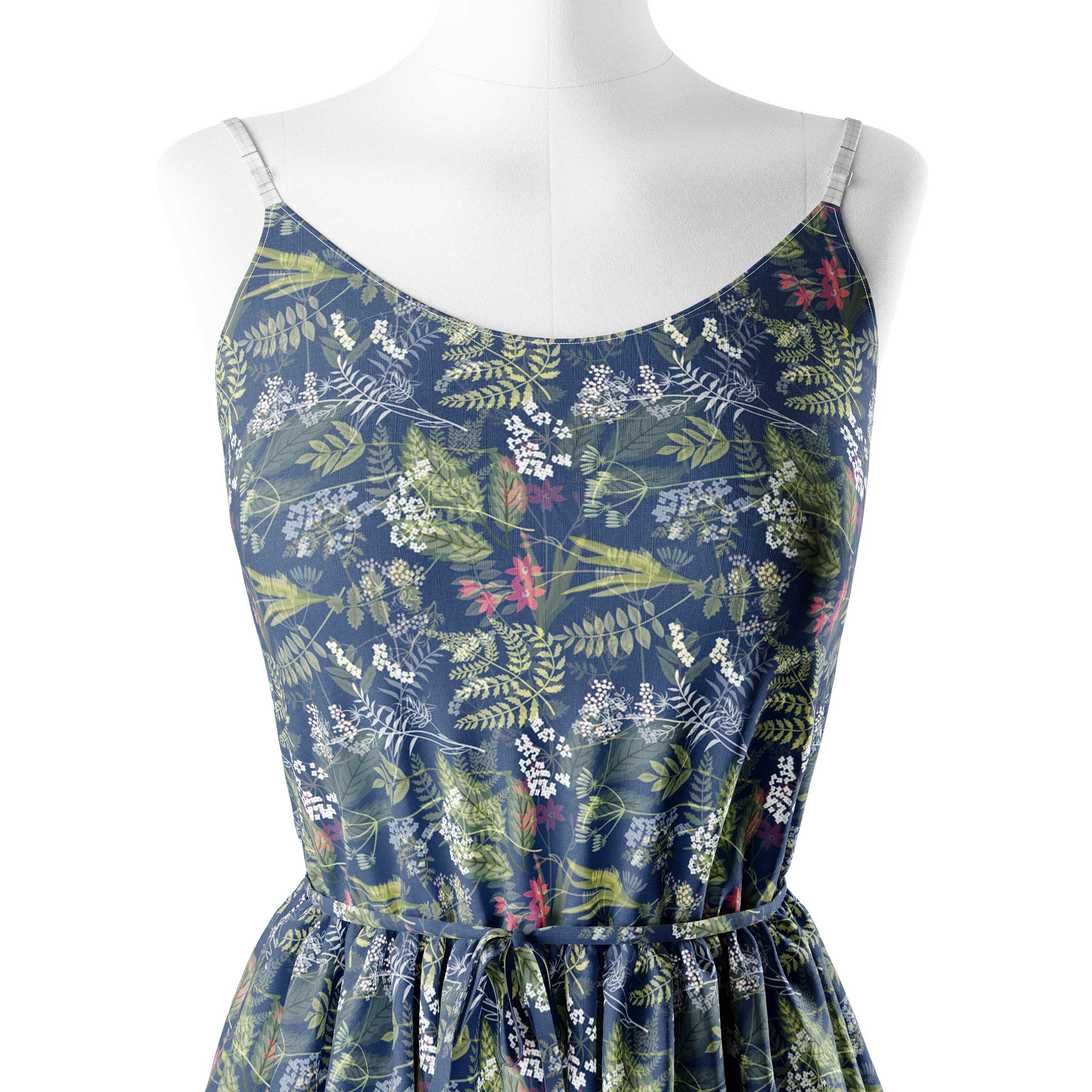 mixed tropical Print Fabric