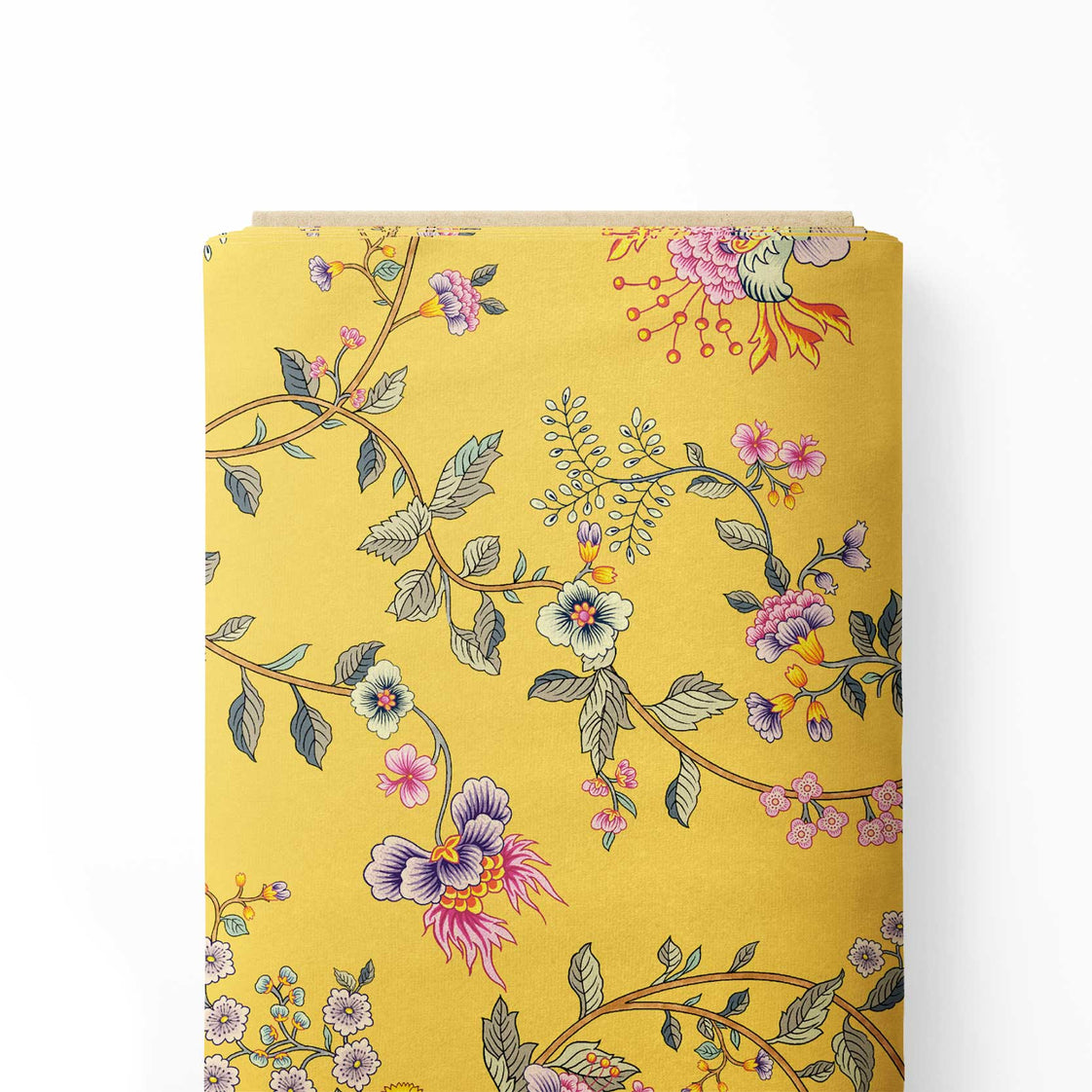 kalamkari ոճի ջրհորի ձևանմուշ Print Fabric