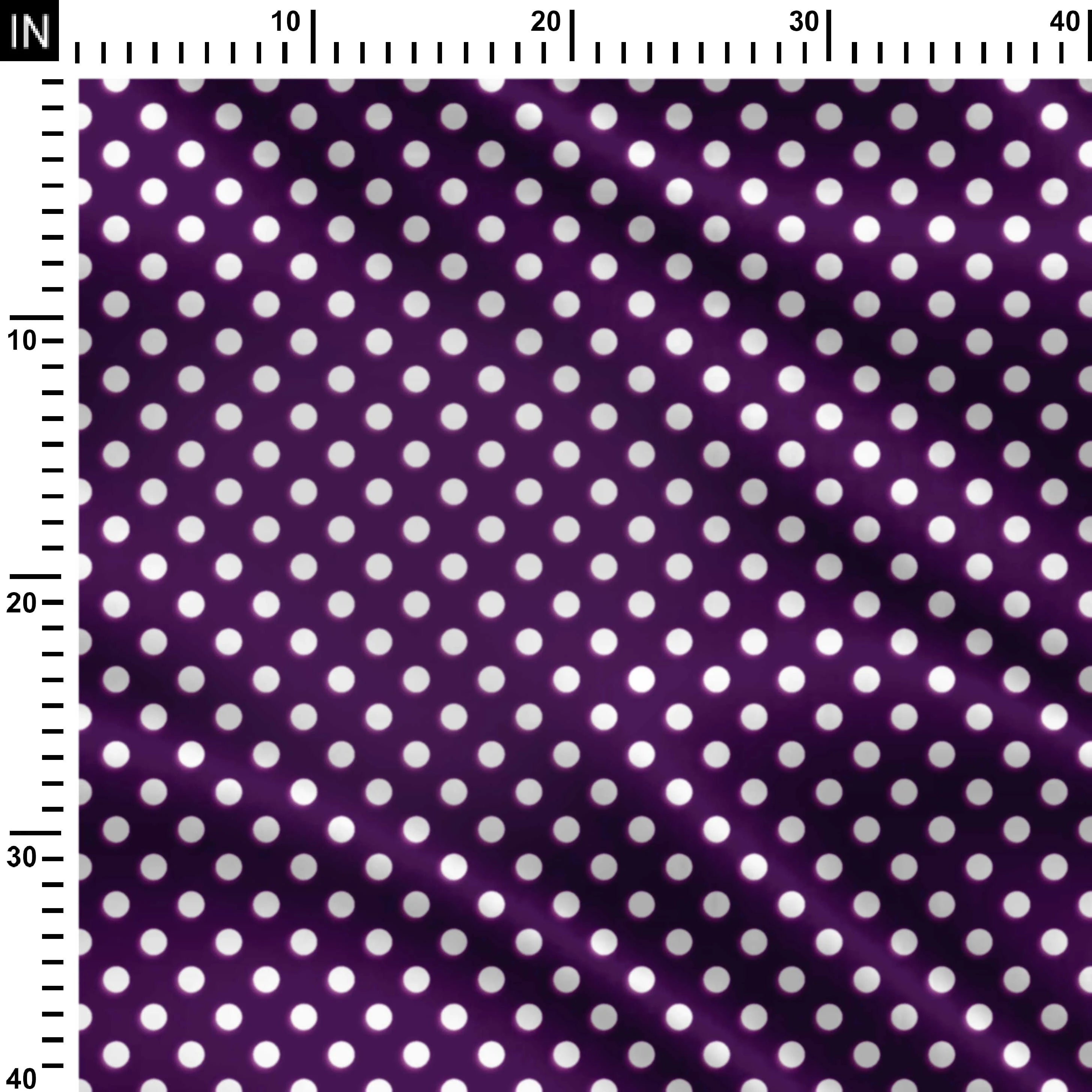 polka purple dot Print Fabric