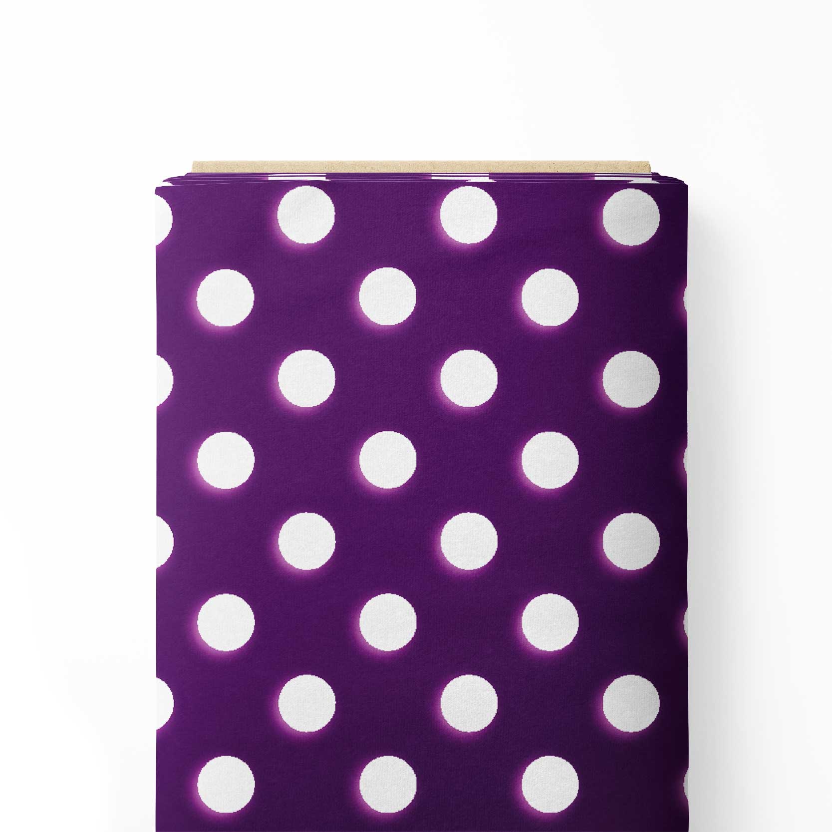 polka purple dot Print Fabric