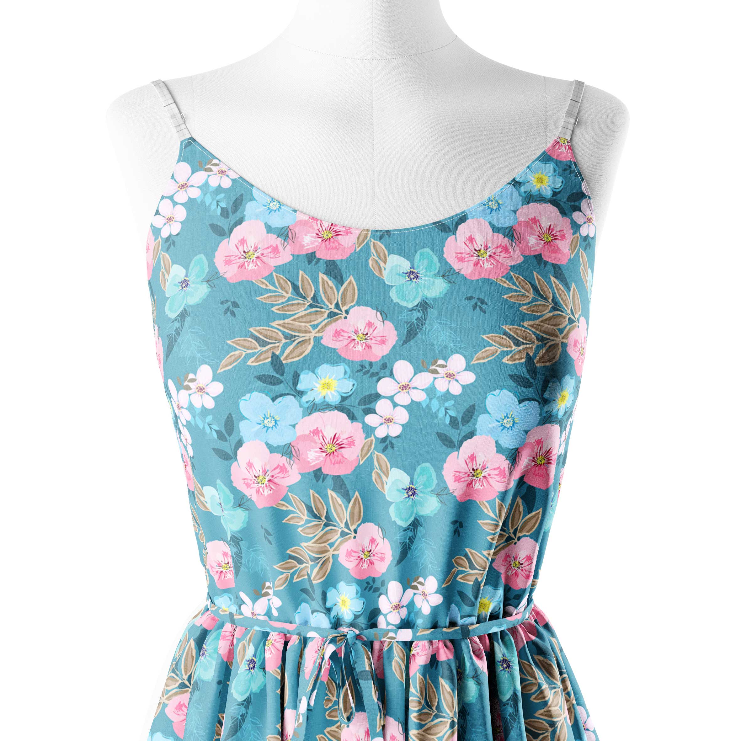 pastel beautyfull flower Print Fabric