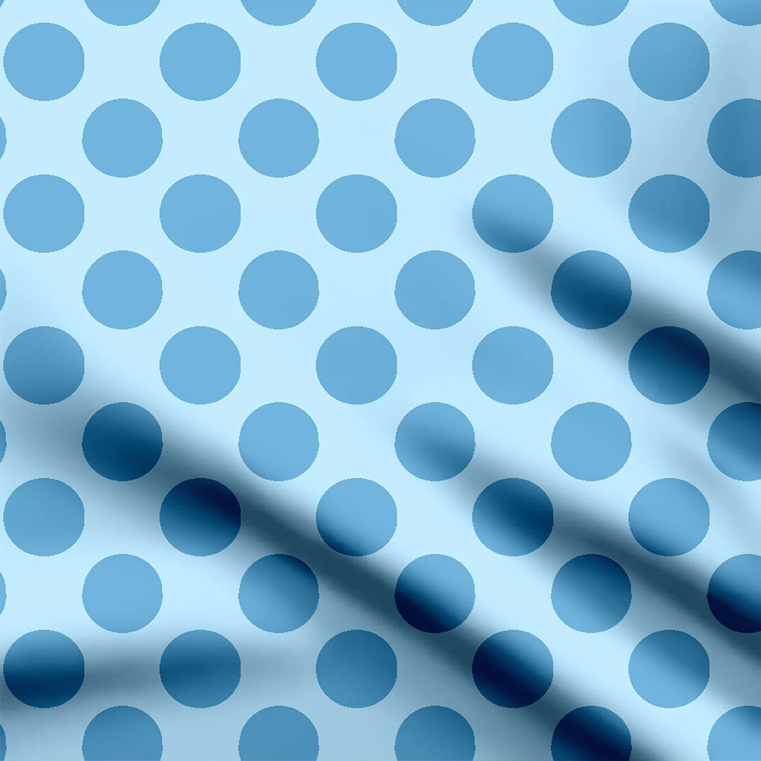 sky polka dots Print Fabric