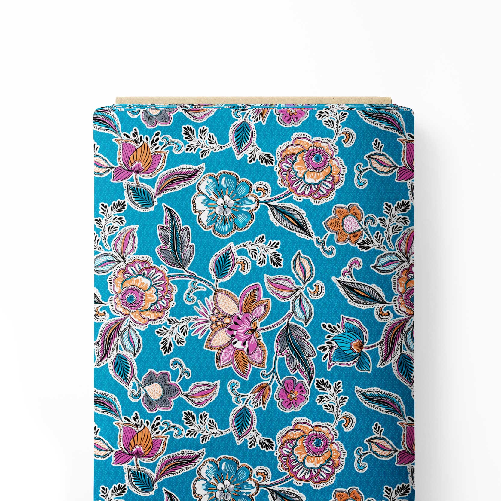 kalamkari հյուսվածքային դիզայն Print Fabric