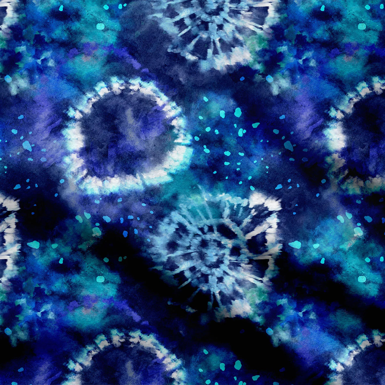 Galaxy Tie and Dye Print Fabric