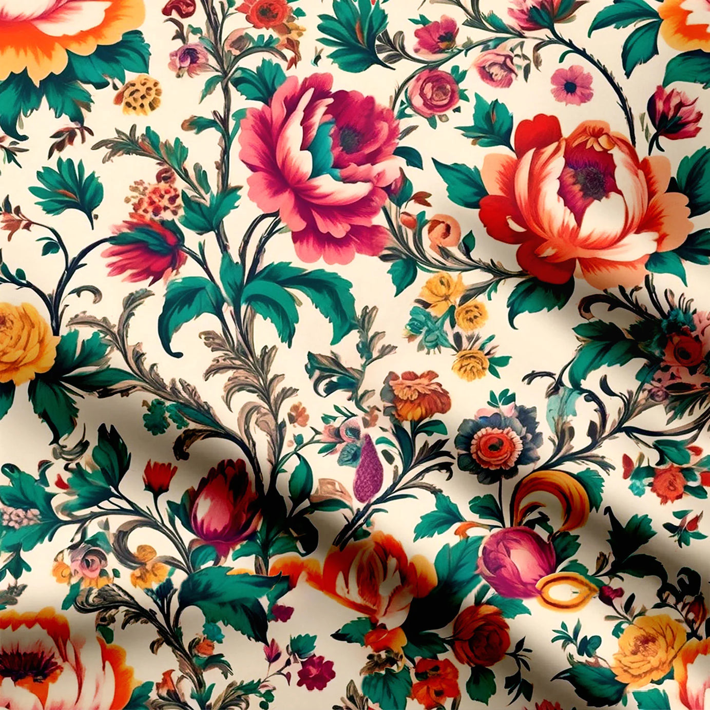 Nostalgic lawn Print Fabric