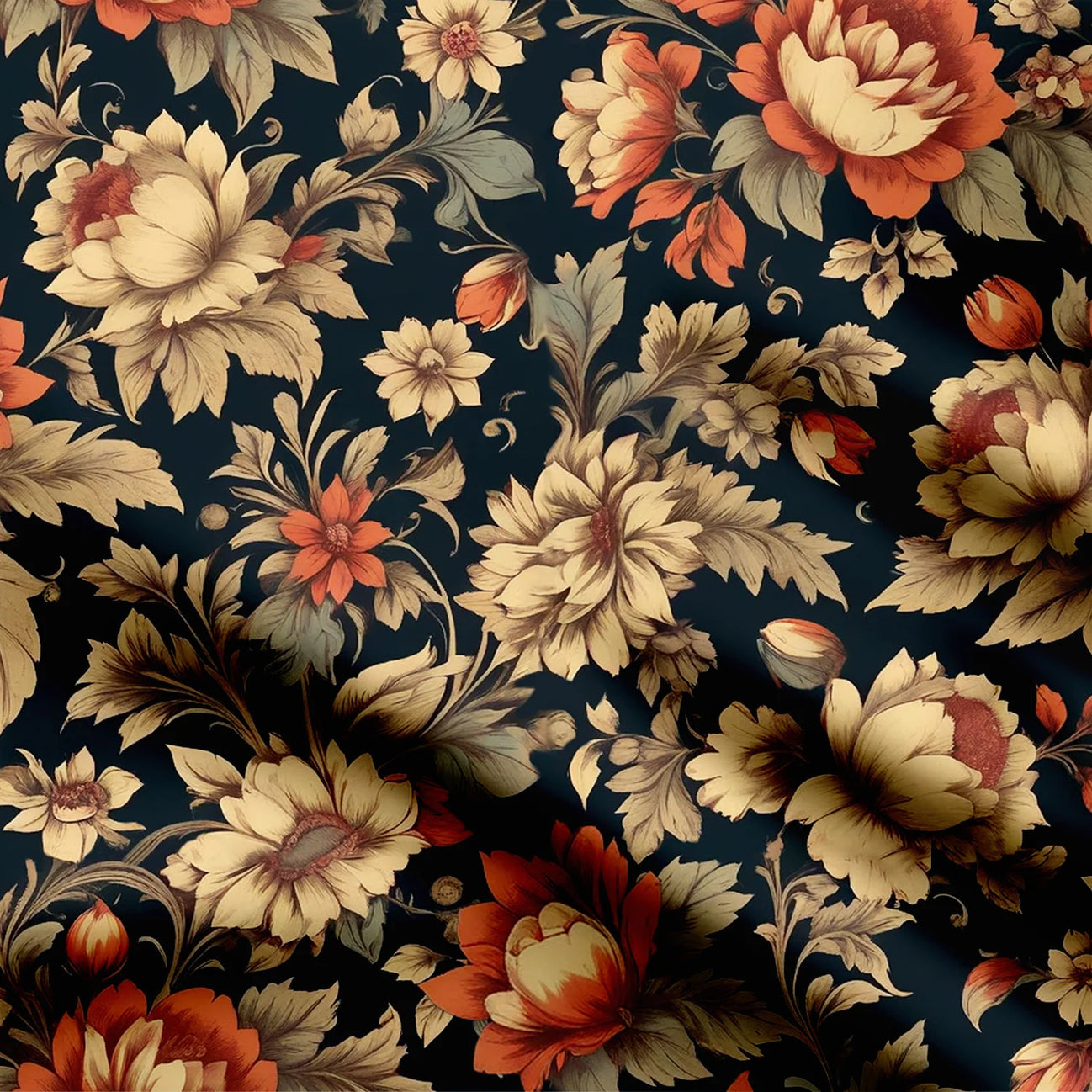 Lavish Blooms Print Fabric