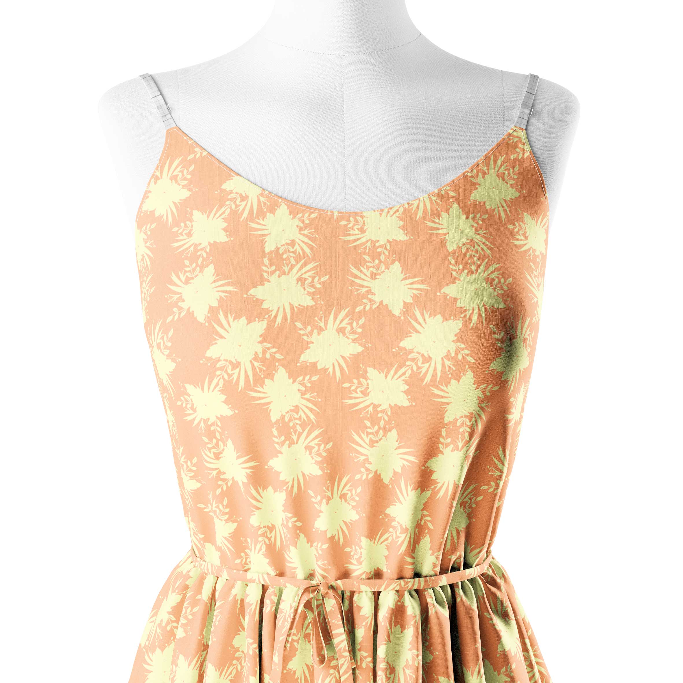 Peach fantasy Print Fabric