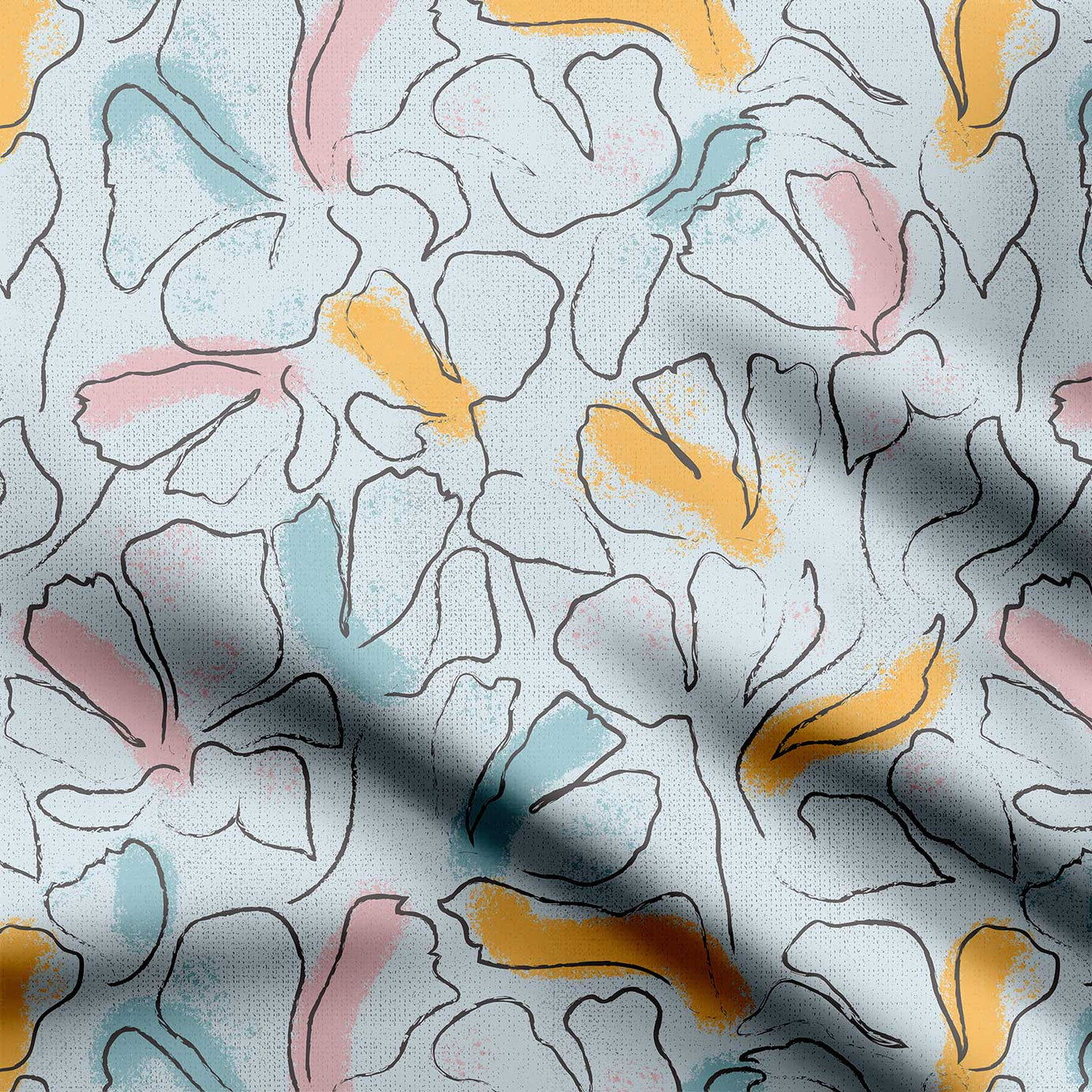 Floral Path Print Fabric