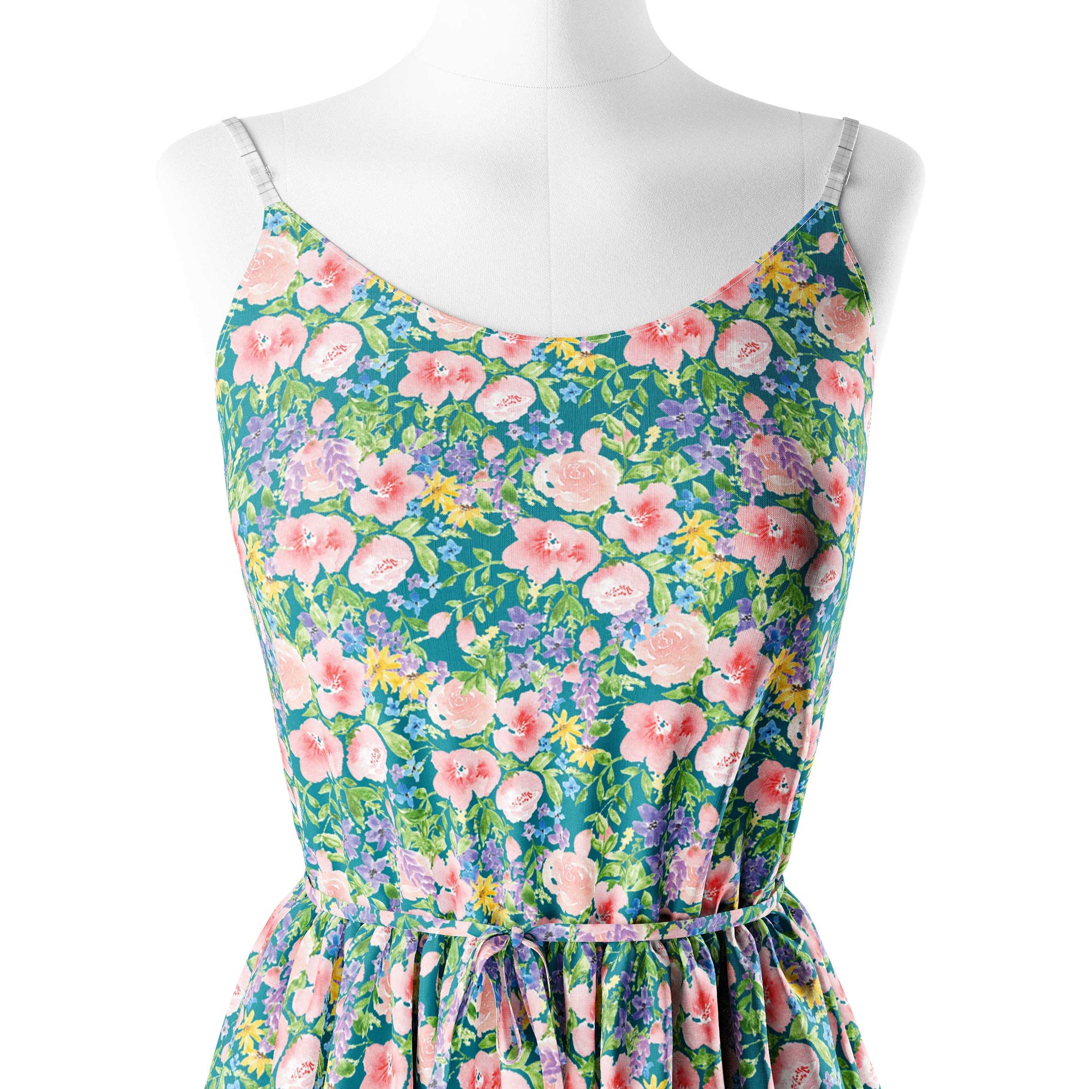 Watercolour floral Print Fabric