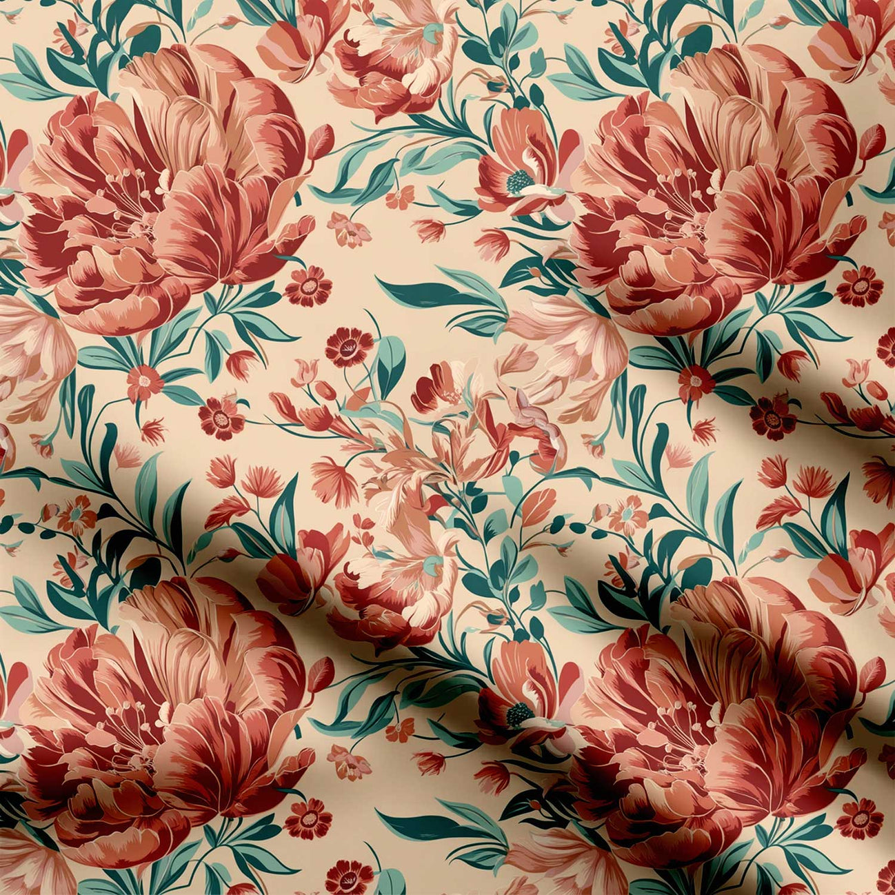 Chintz Floral Print Fabric