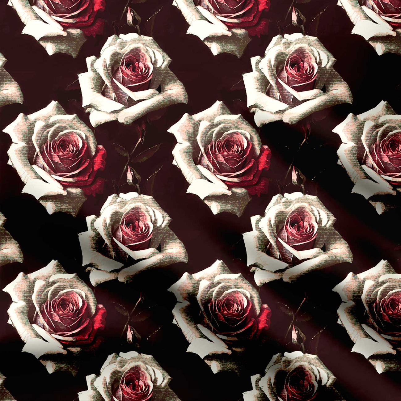 Vintage Rose Print Fabric