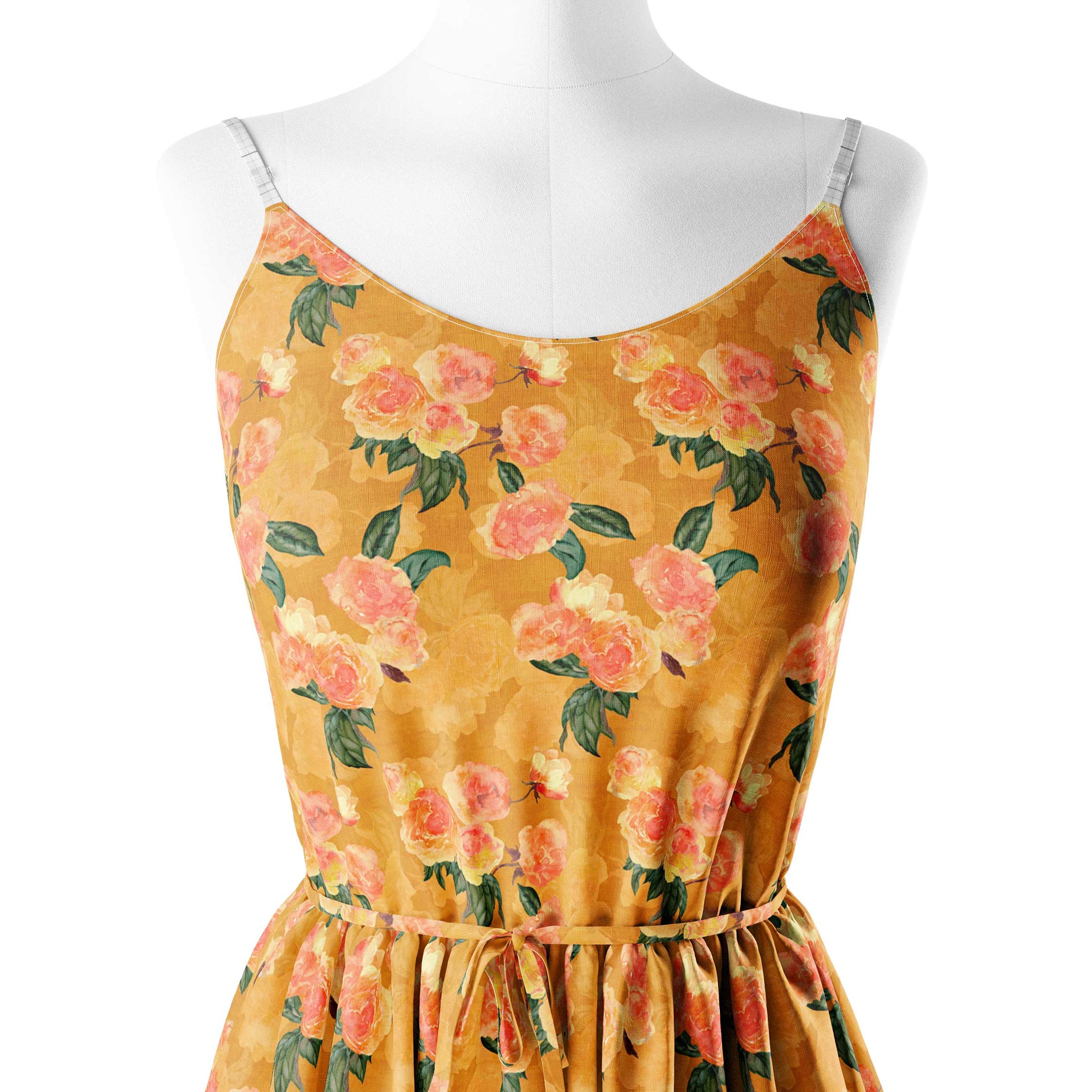 Water colour flowers Print Fabric