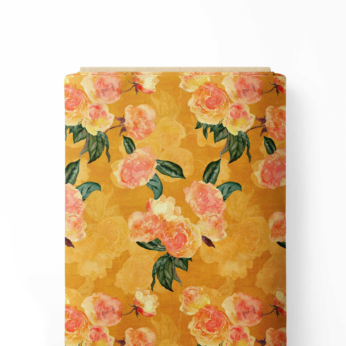 Water colour flowers Print Fabric