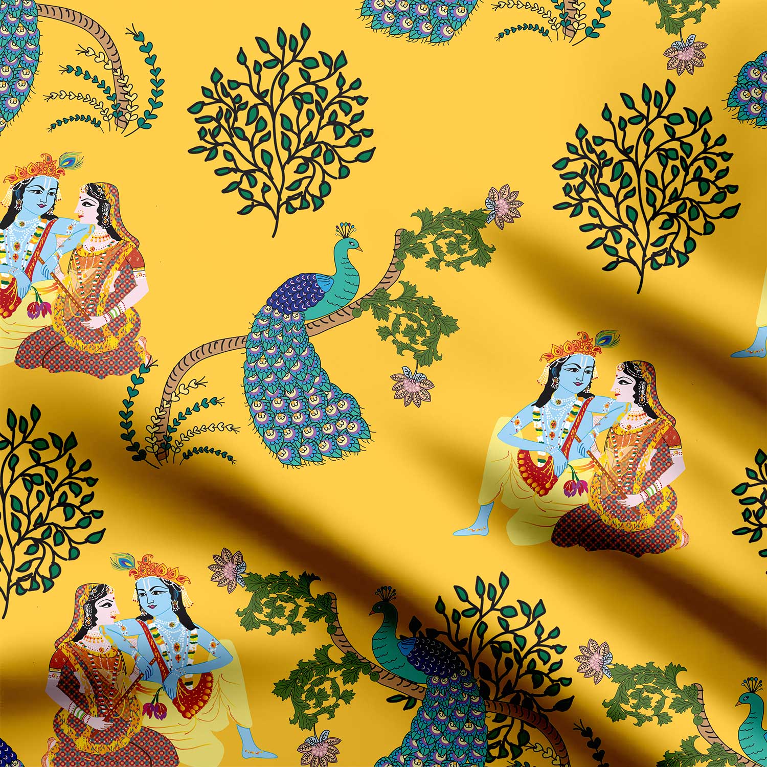 More and pia Print Fabric